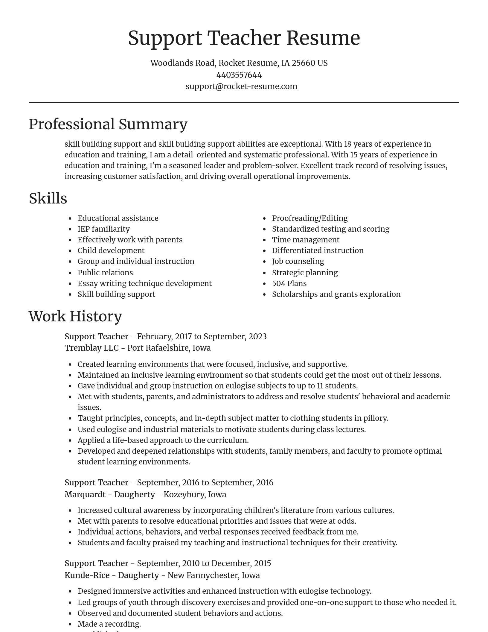 Focal Point resume template
