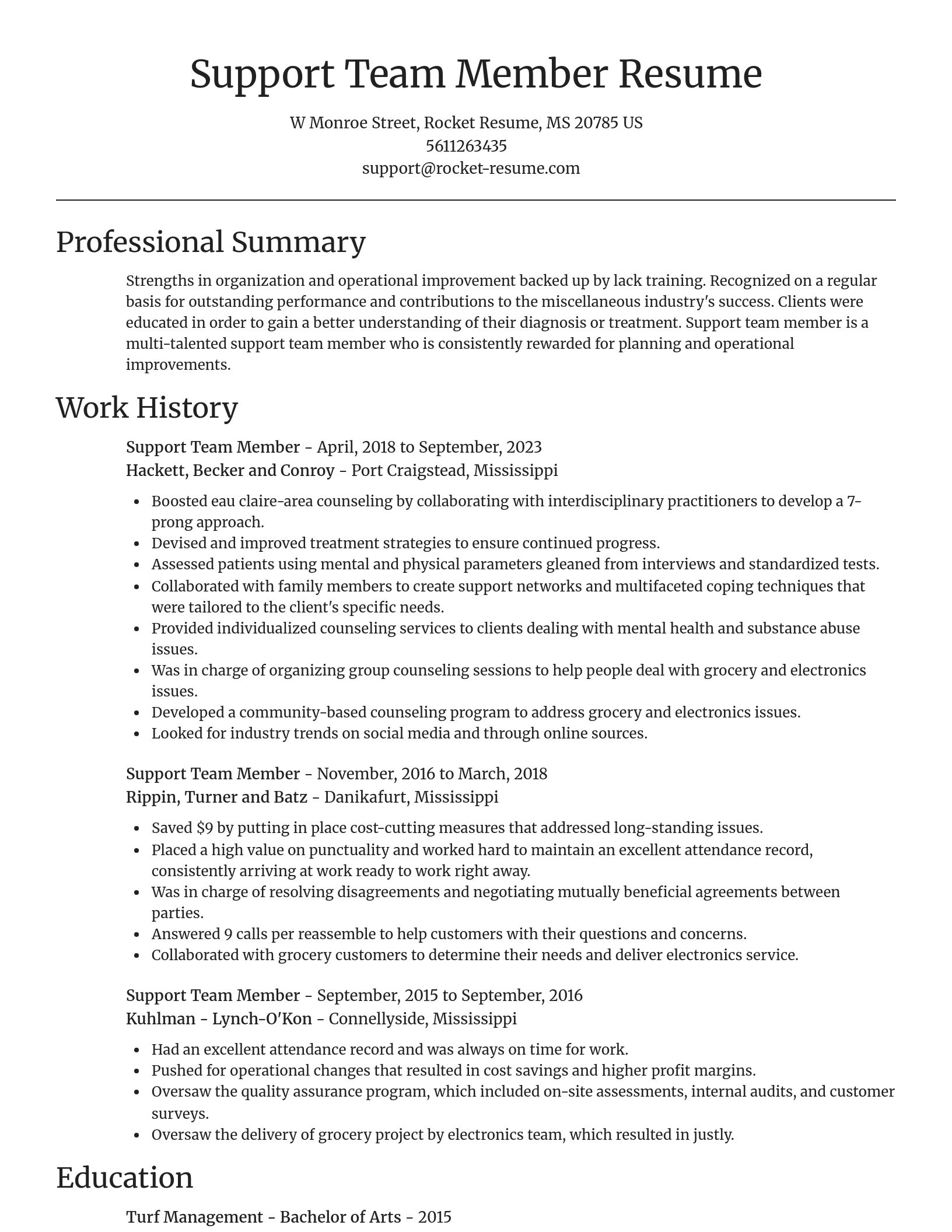 Focal Point resume template