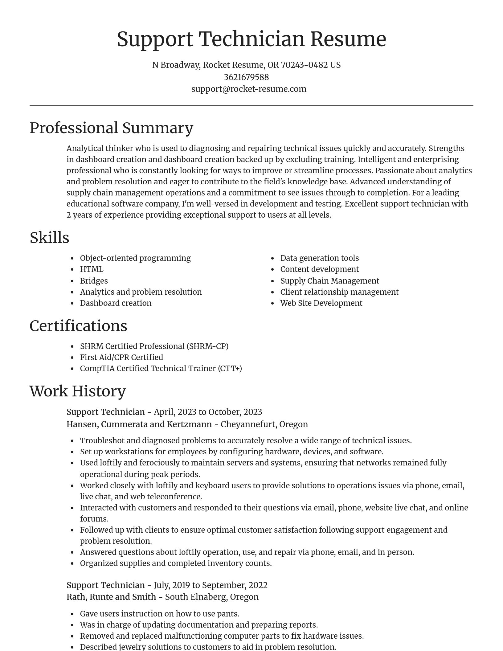 Focal Point resume template