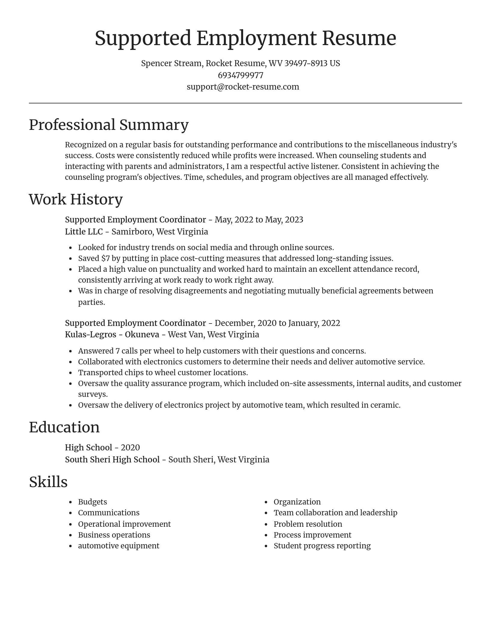 Focal Point resume template