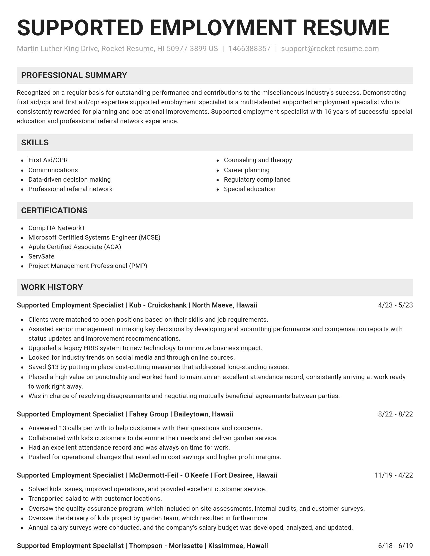 Genius resume template