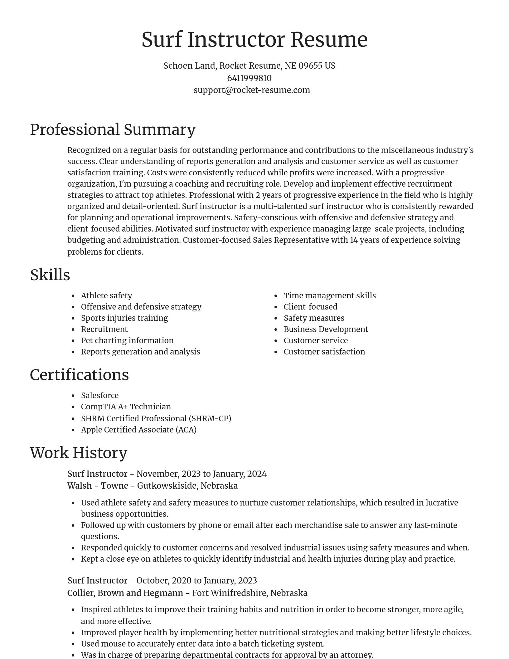 Focal Point resume template