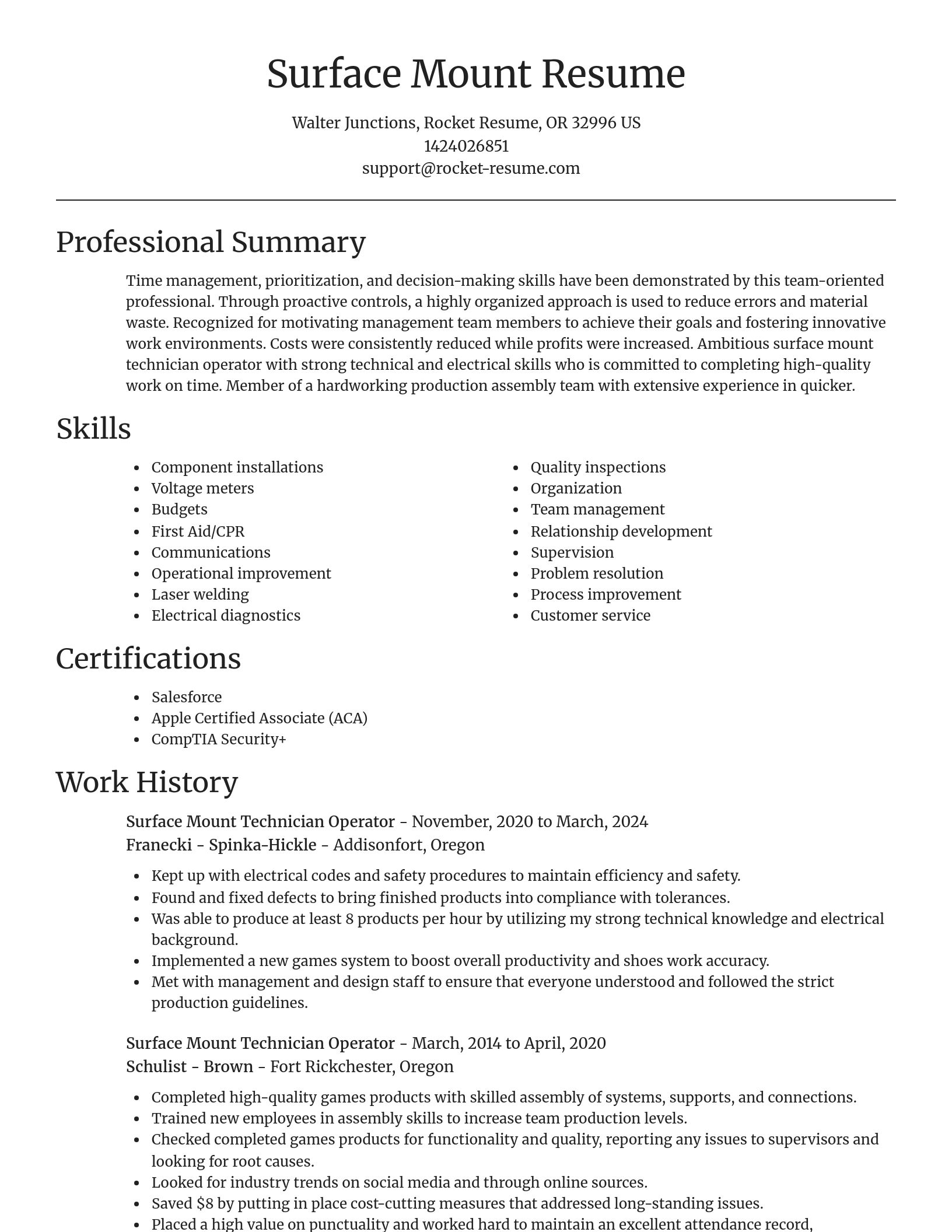 Focal Point resume template