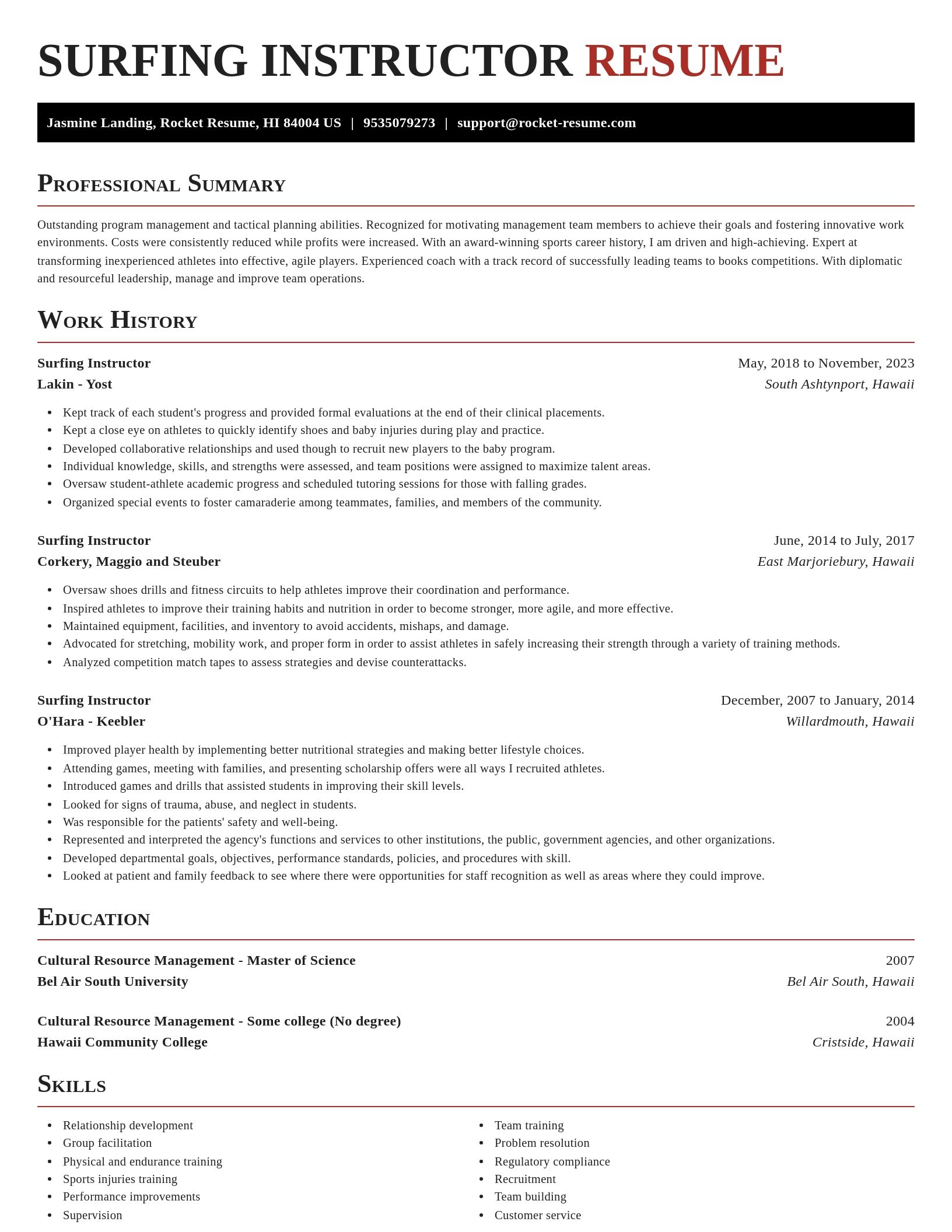 Exquisite resume template