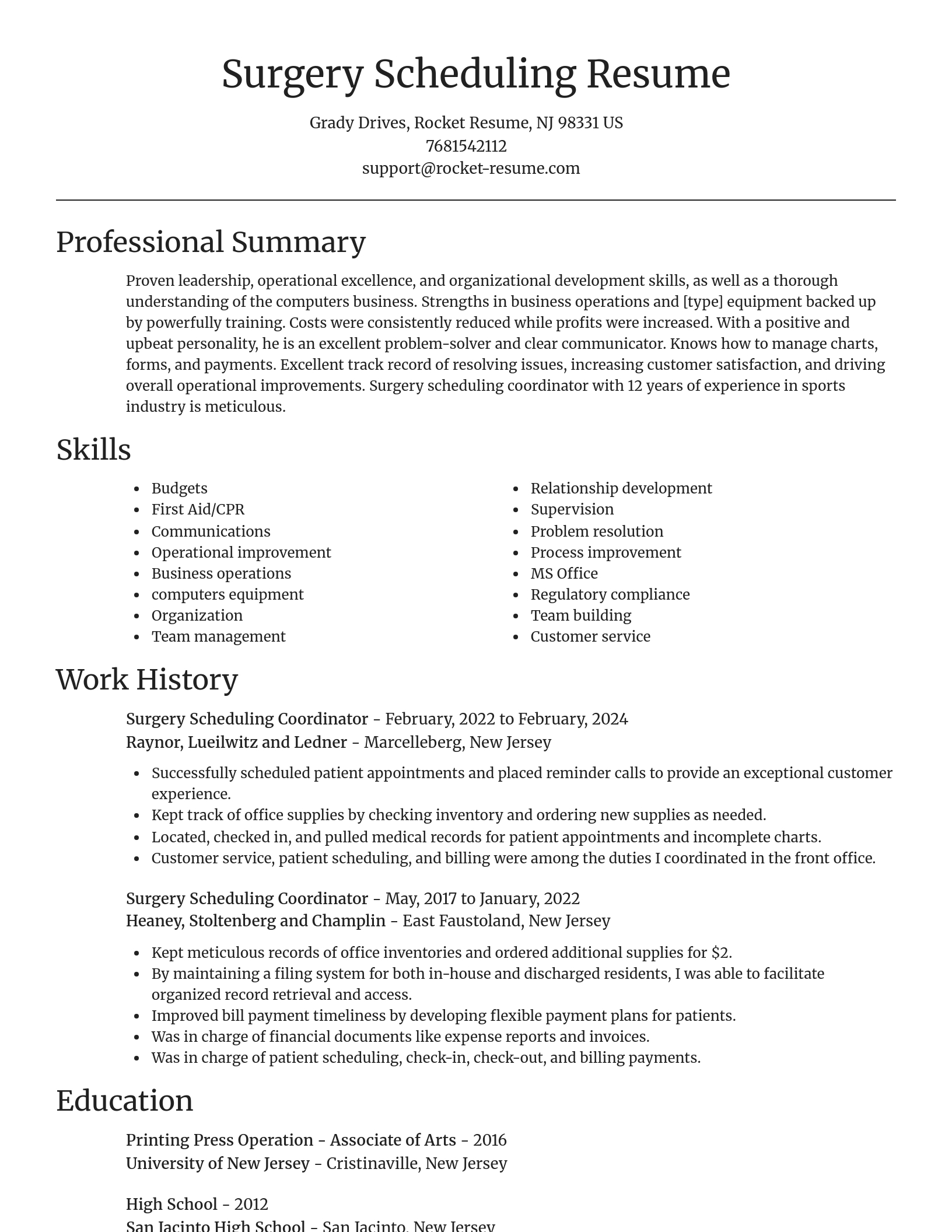 Focal Point resume template