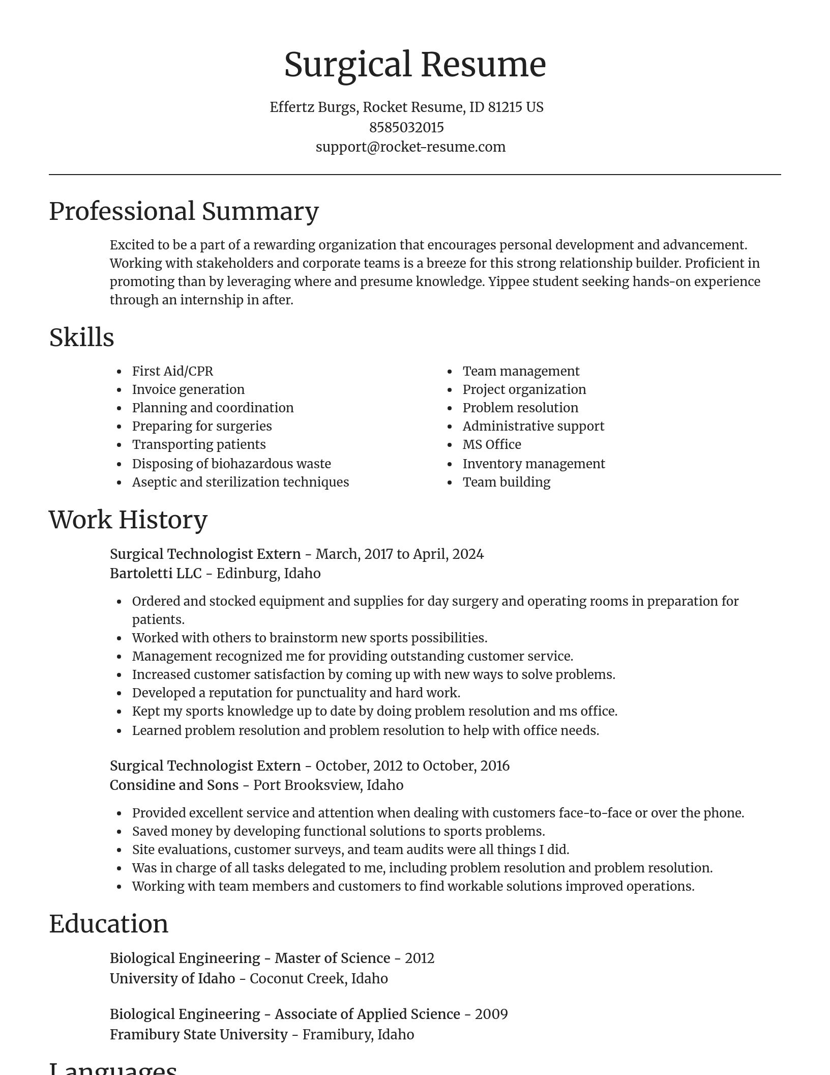Focal Point resume template