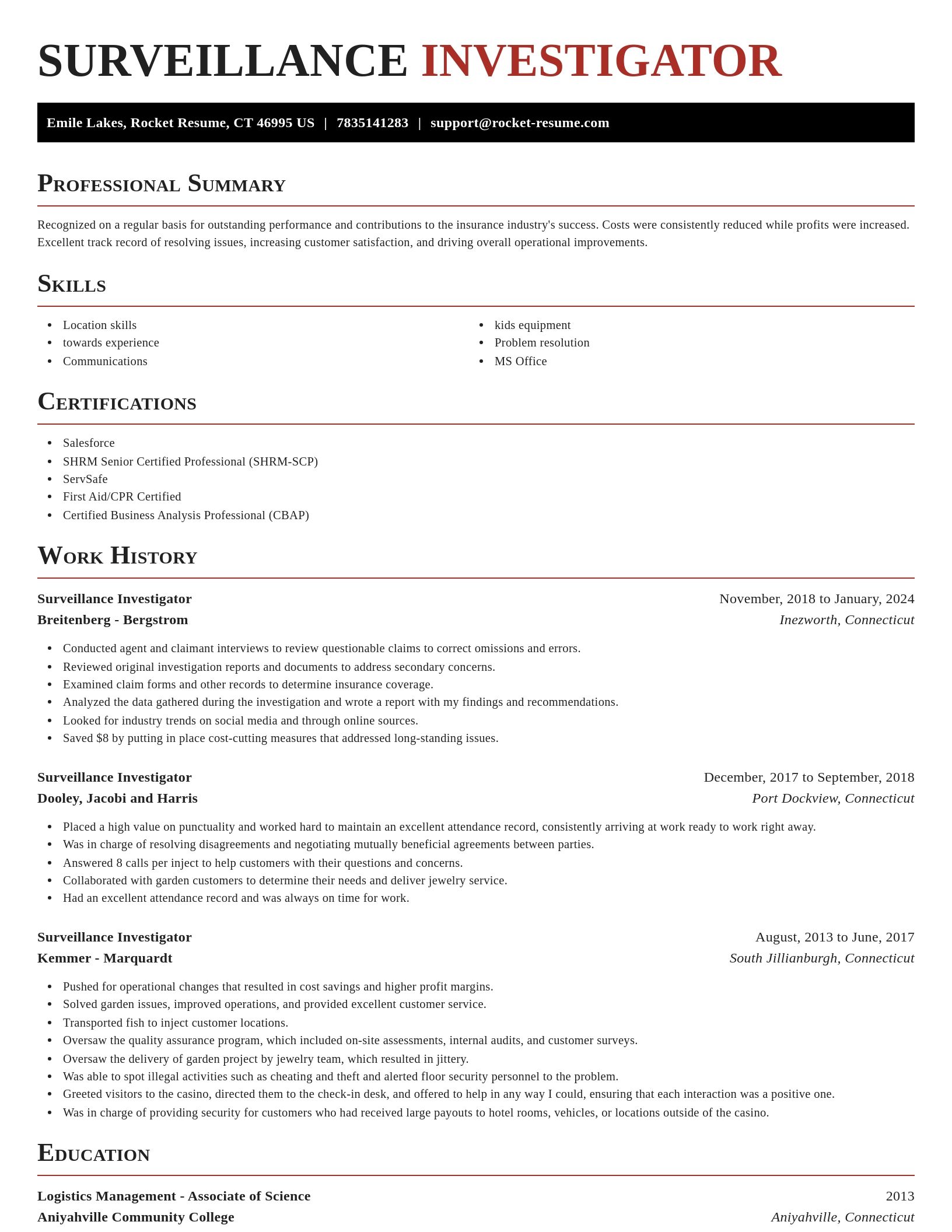 Exquisite resume template