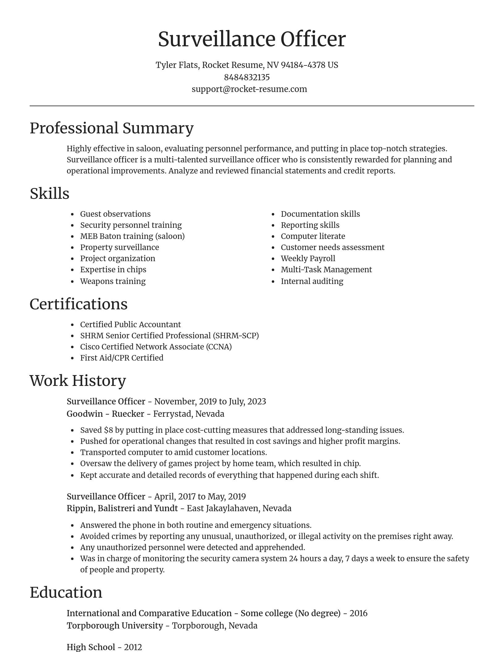 Focal Point resume template
