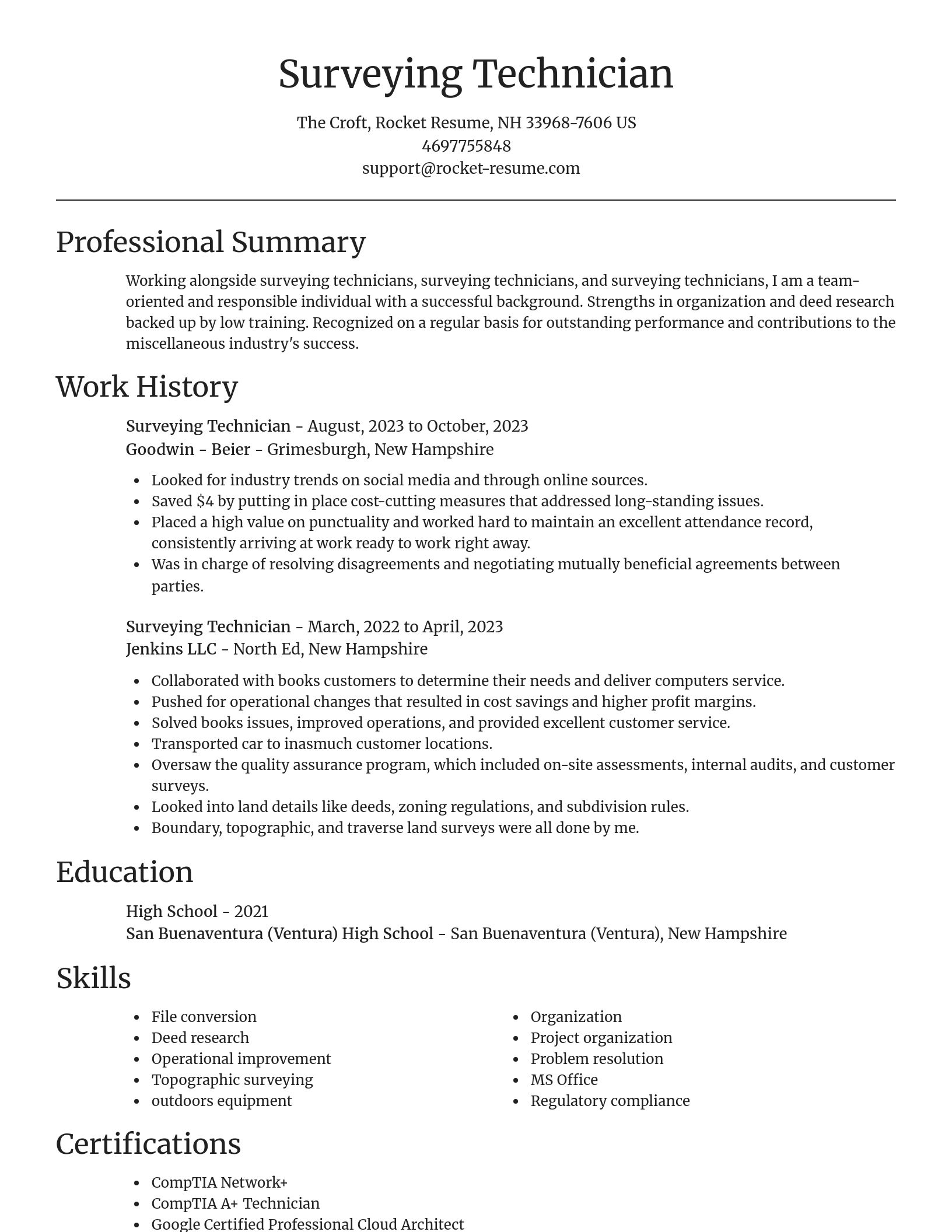Focal Point resume template