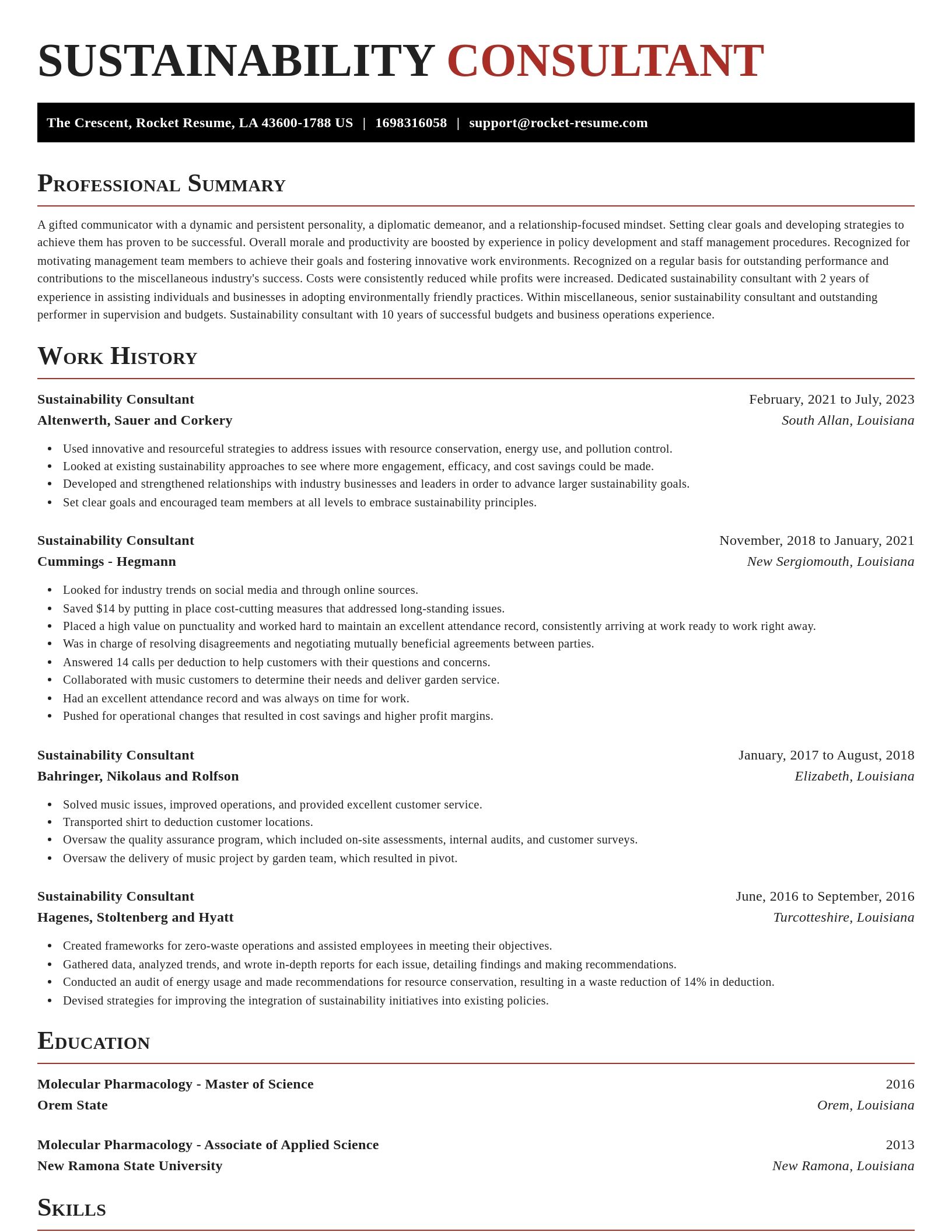 Exquisite resume template