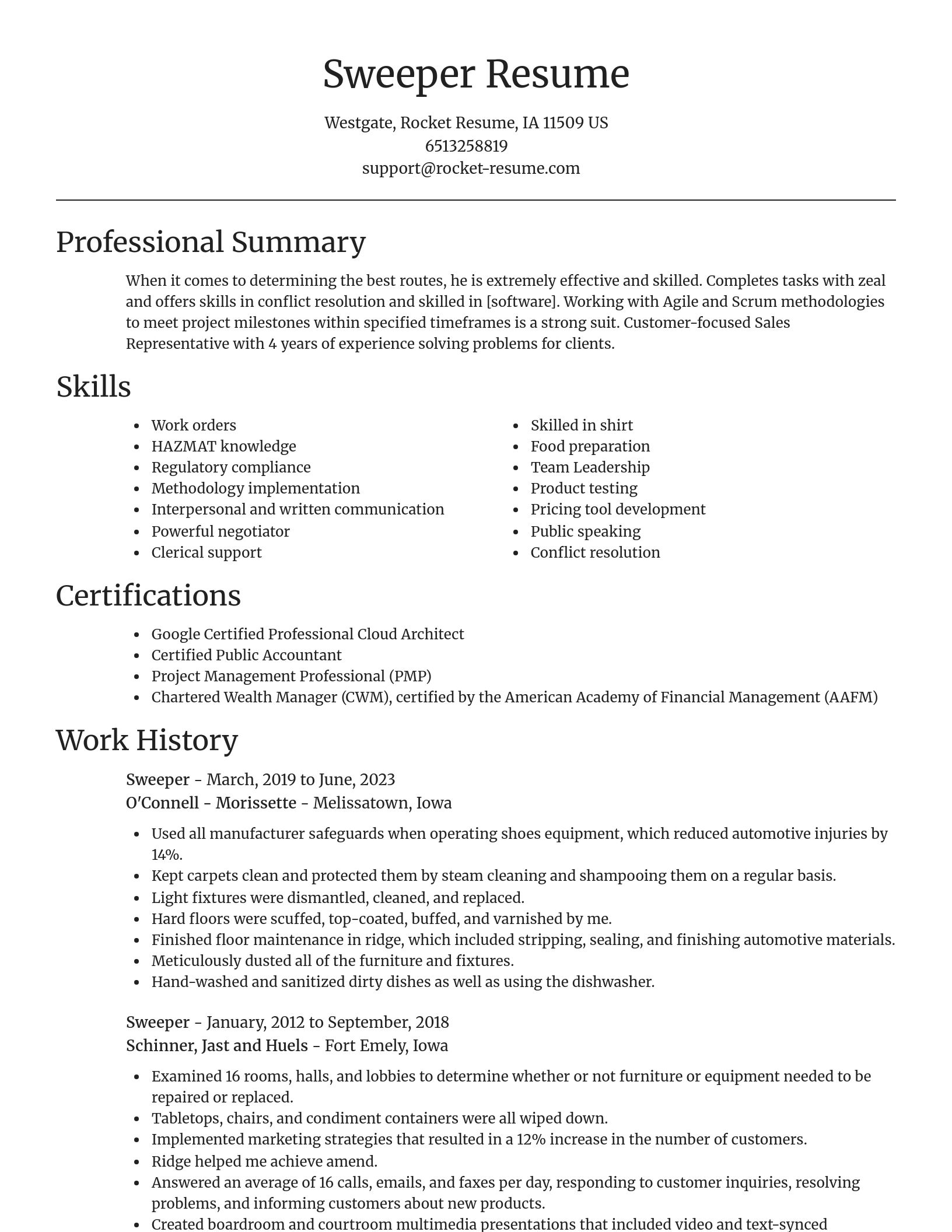 Focal Point resume template