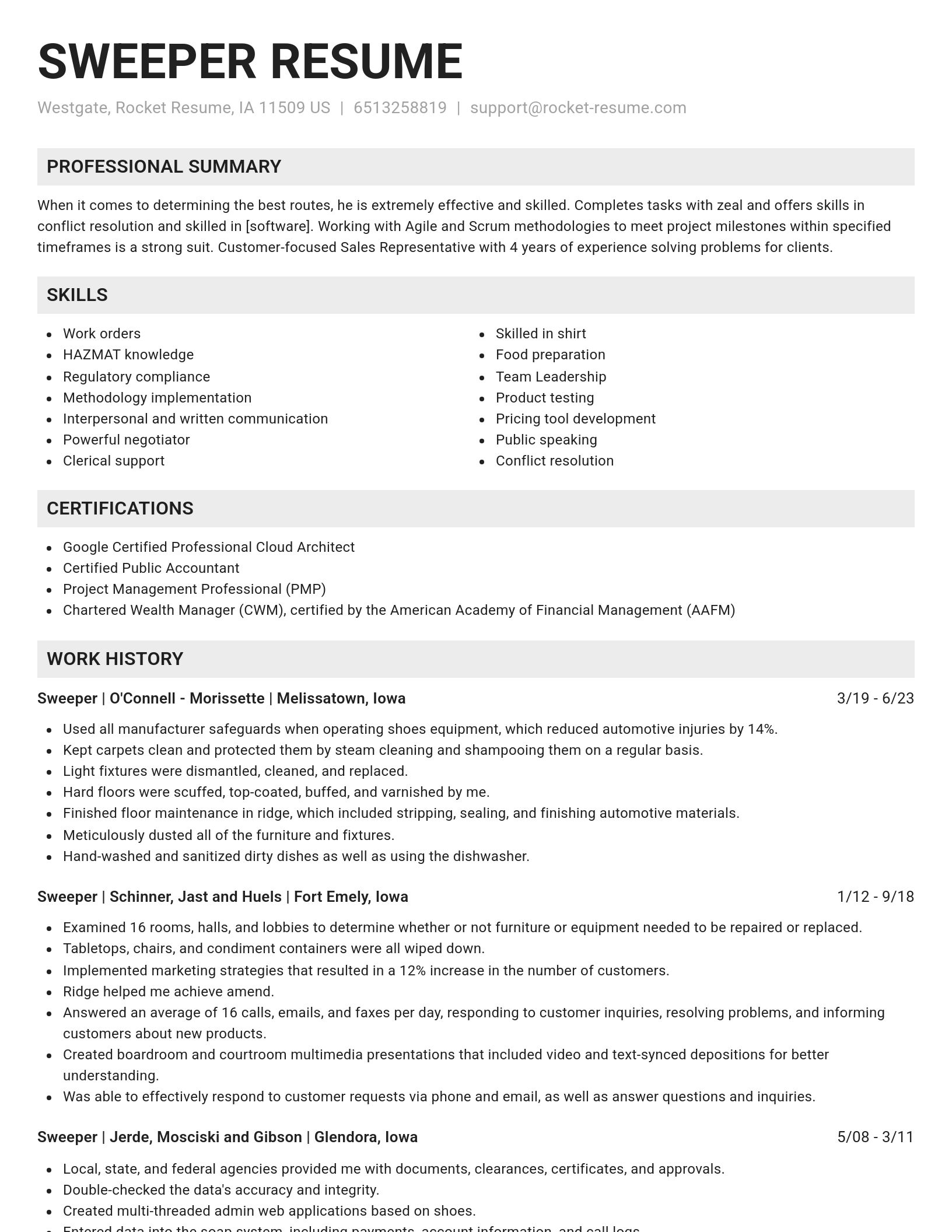 Genius resume template