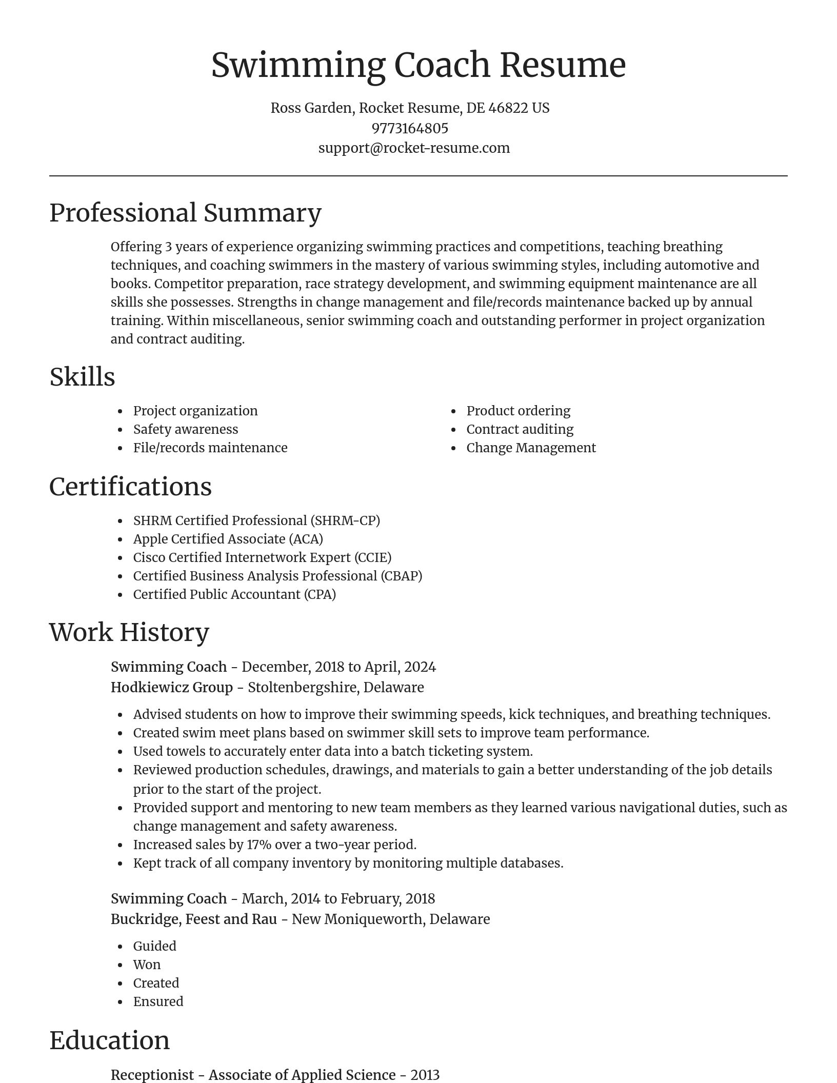 Focal Point resume template