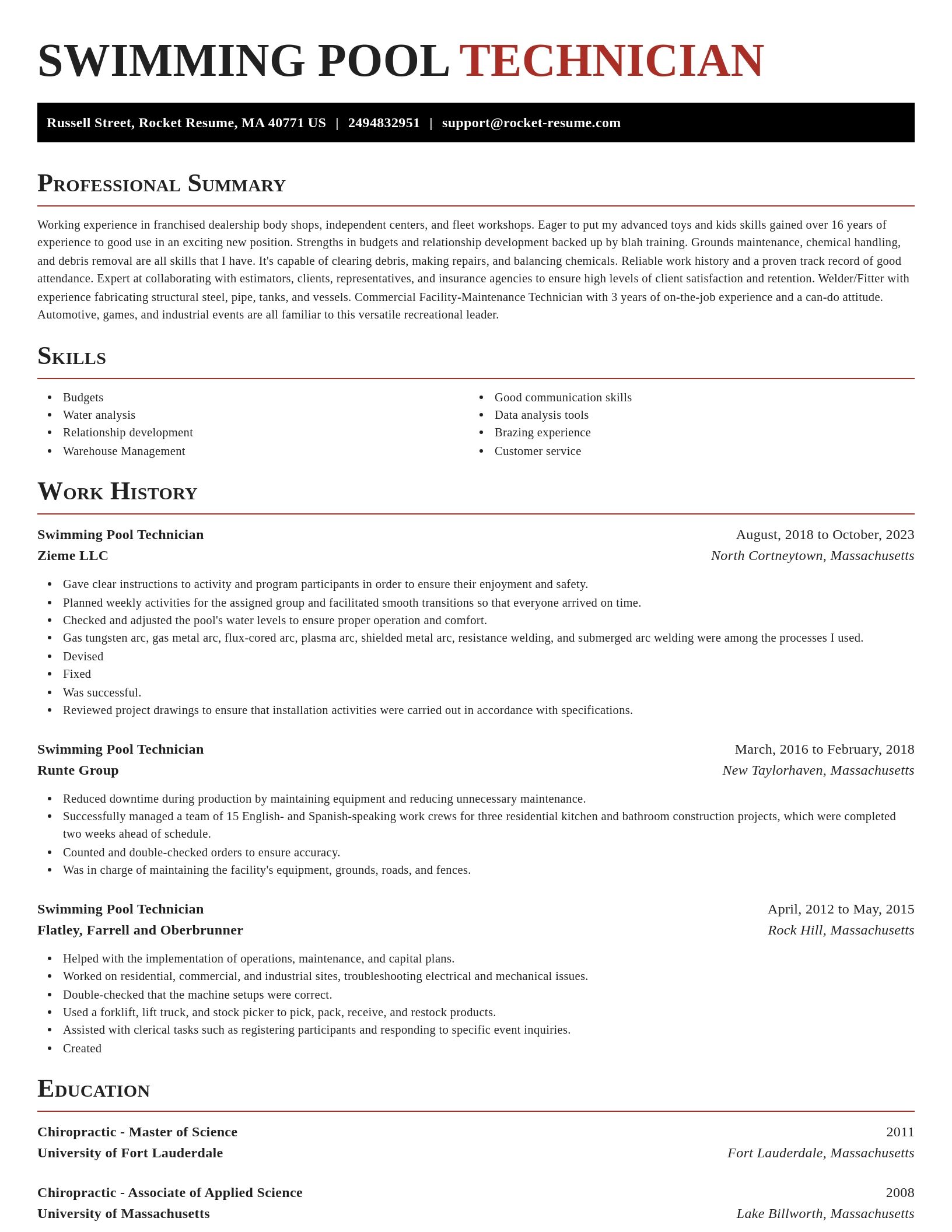 Exquisite resume template