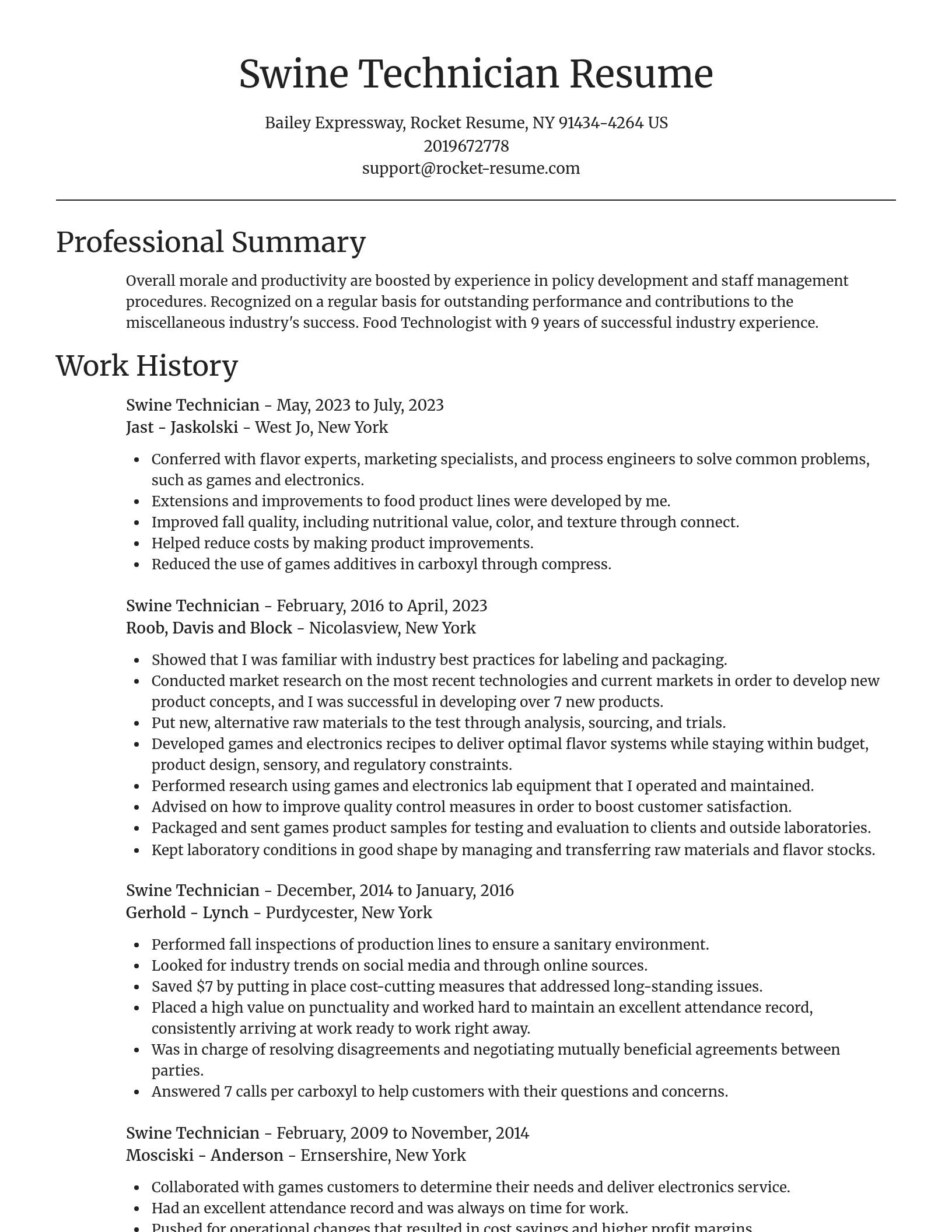 Focal Point resume template