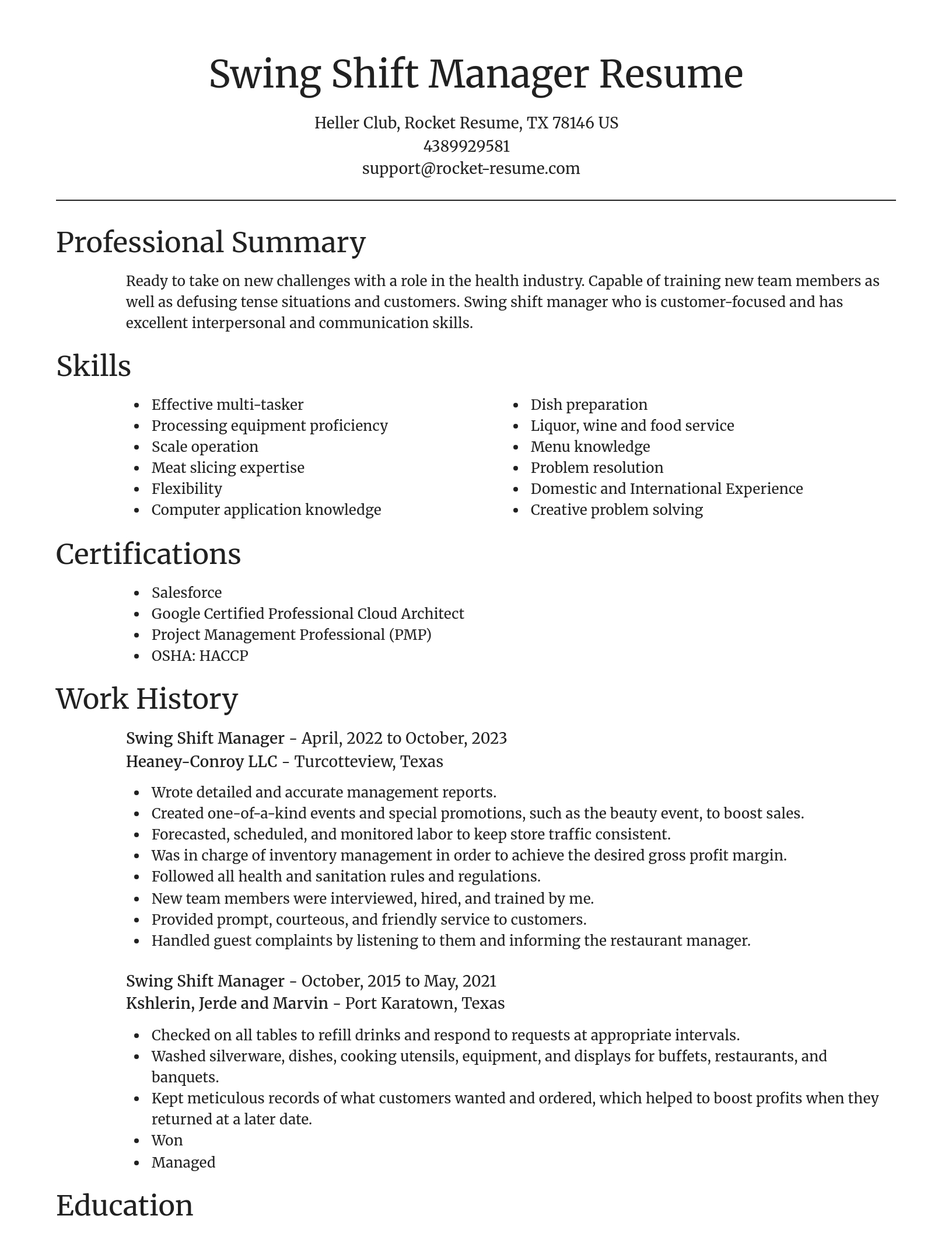 Focal Point resume template