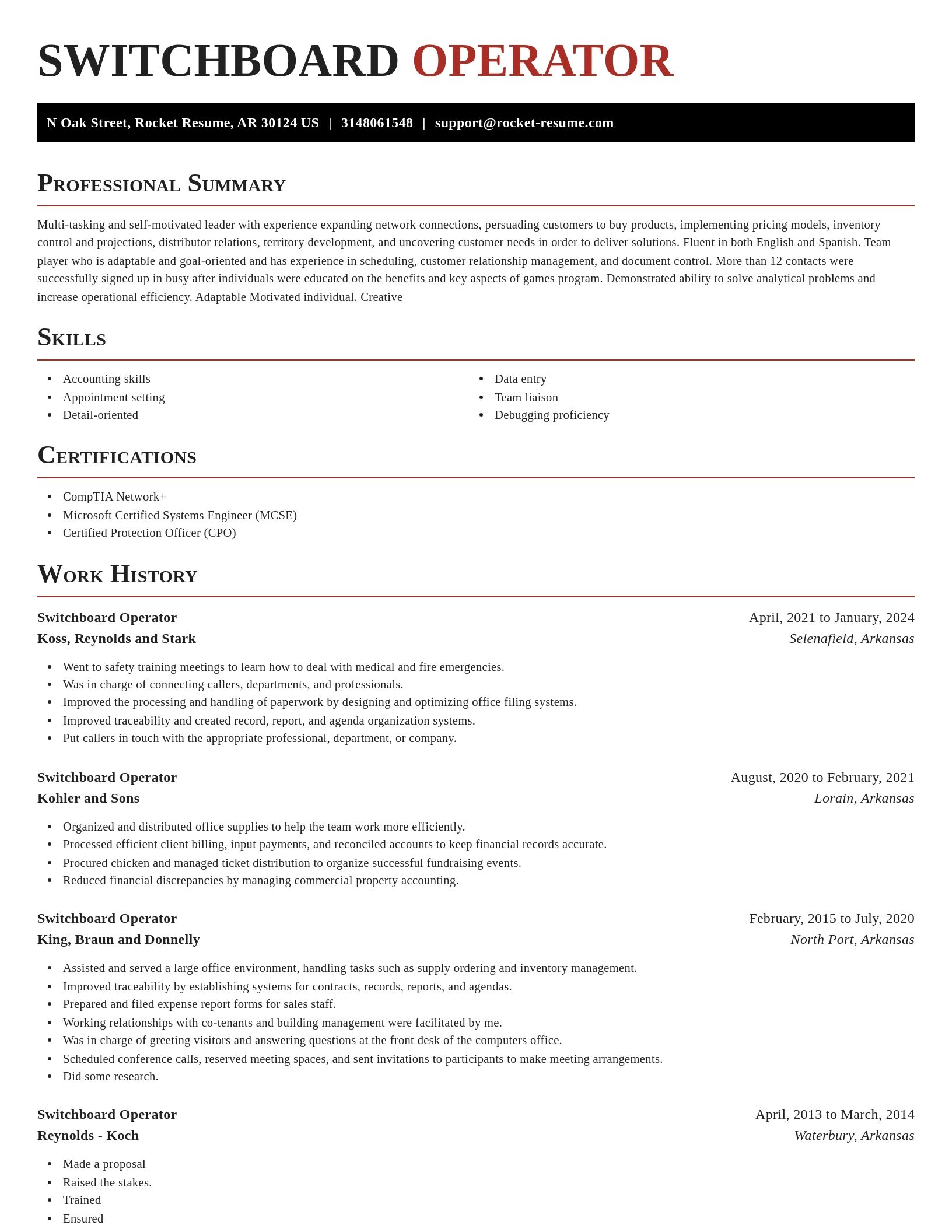 Exquisite resume template