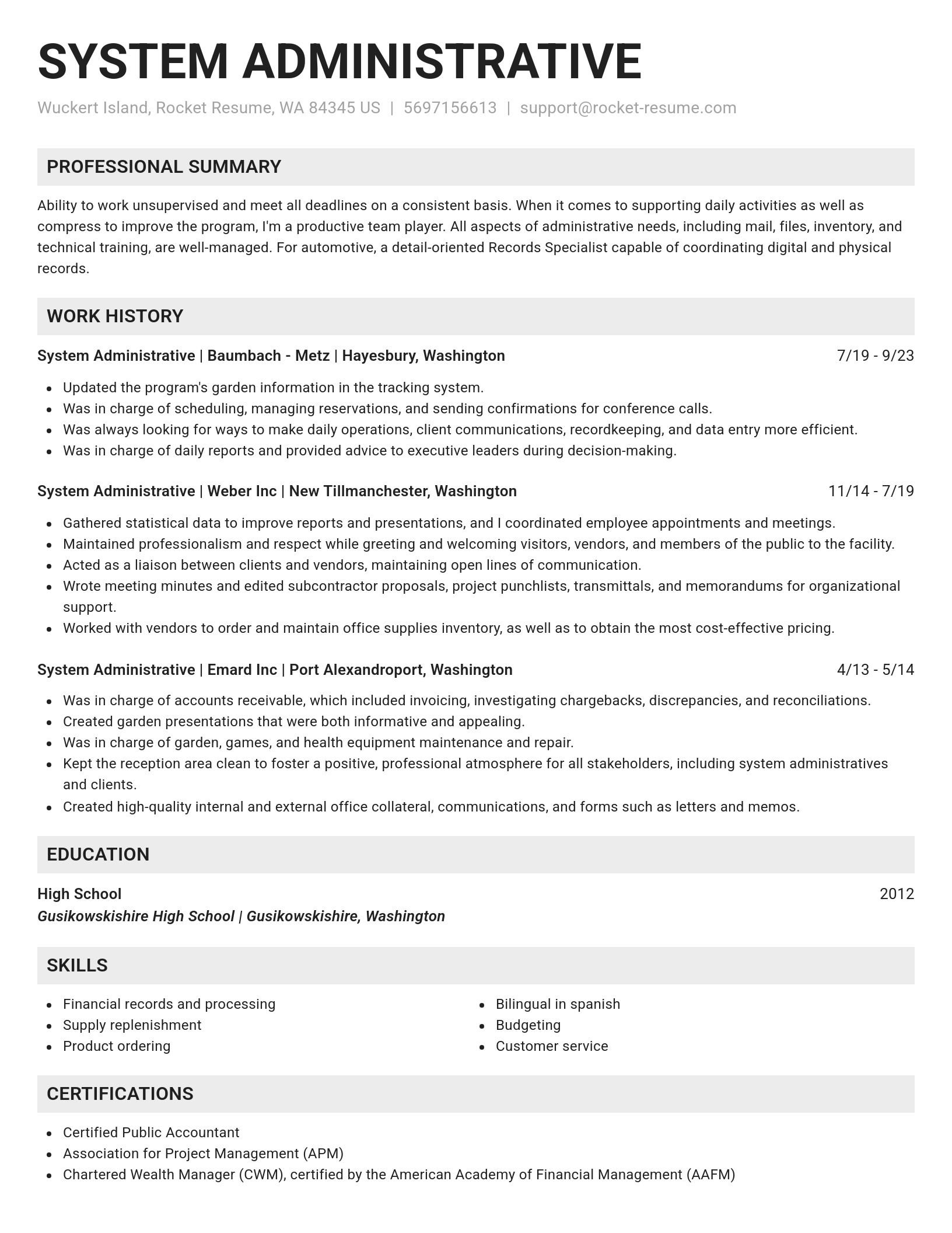 Genius resume template