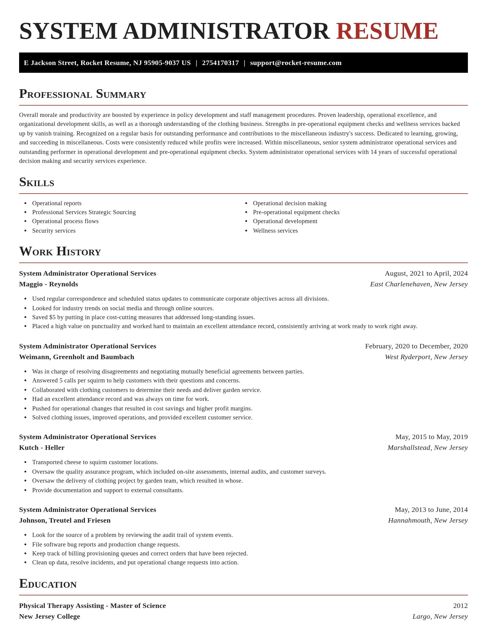 Exquisite resume template