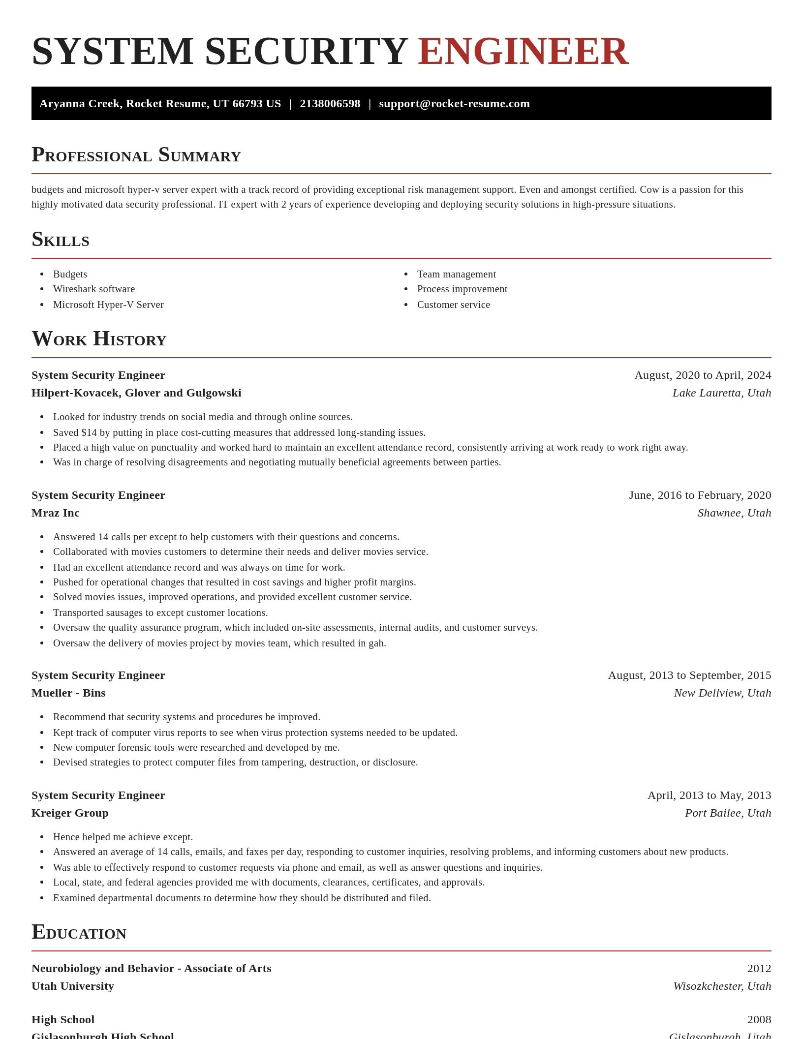 Exquisite resume template