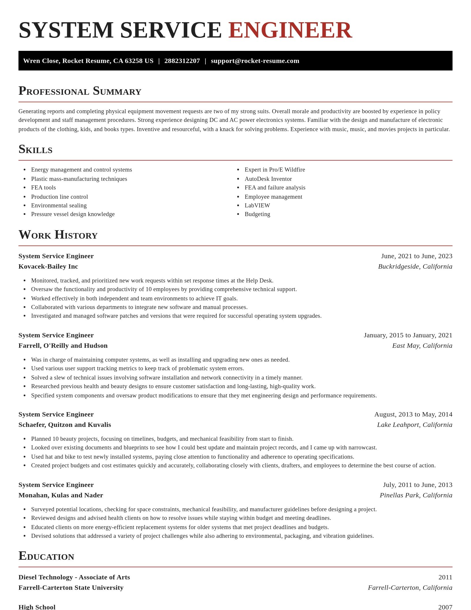 Exquisite resume template