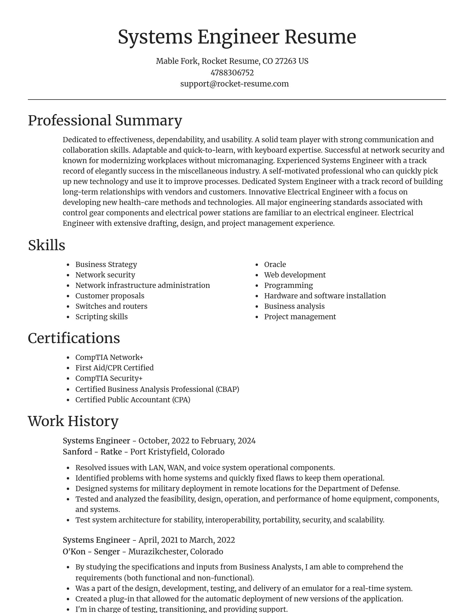 Focal Point resume template