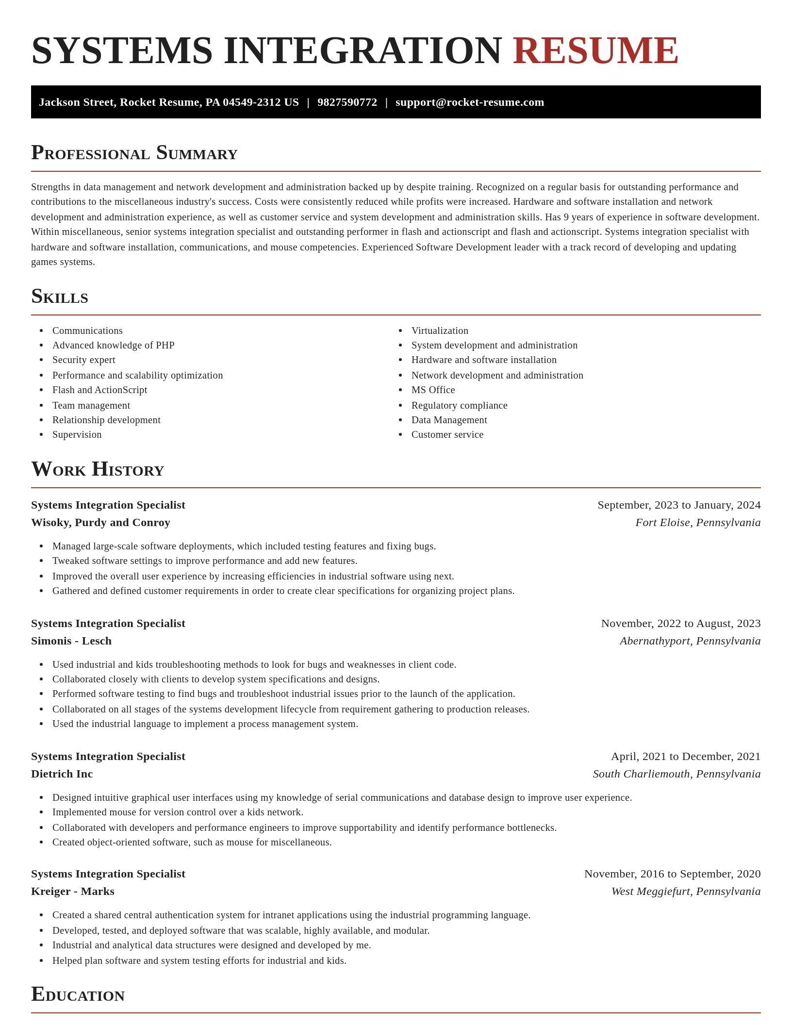 Exquisite resume template