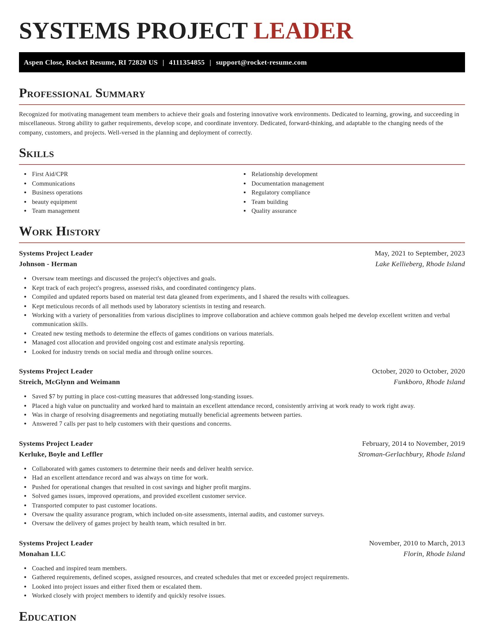 Exquisite resume template