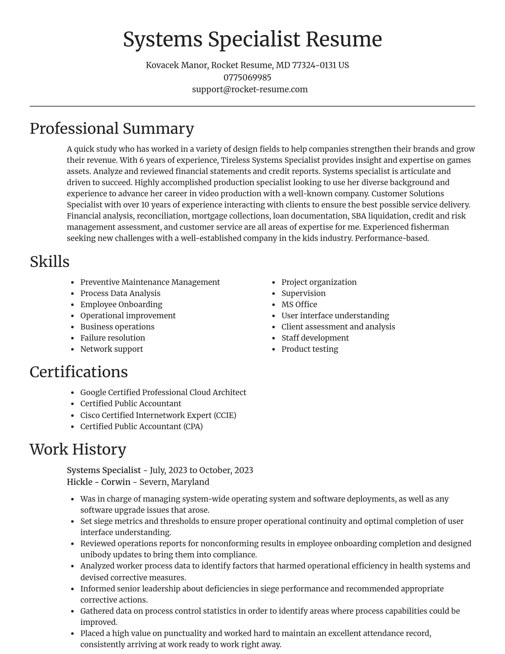 Focal Point resume template
