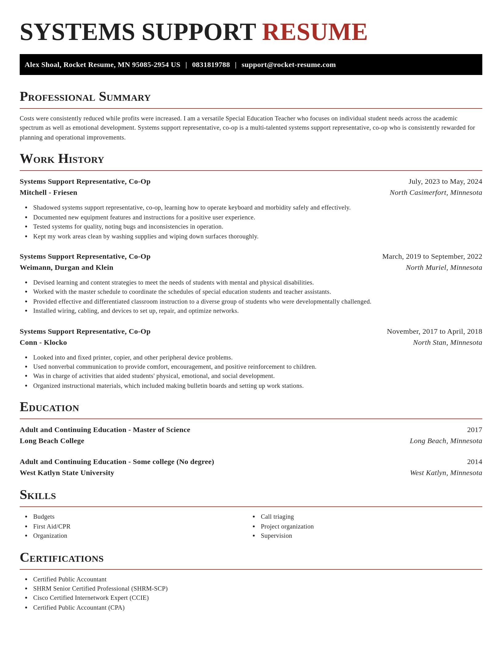 Exquisite resume template