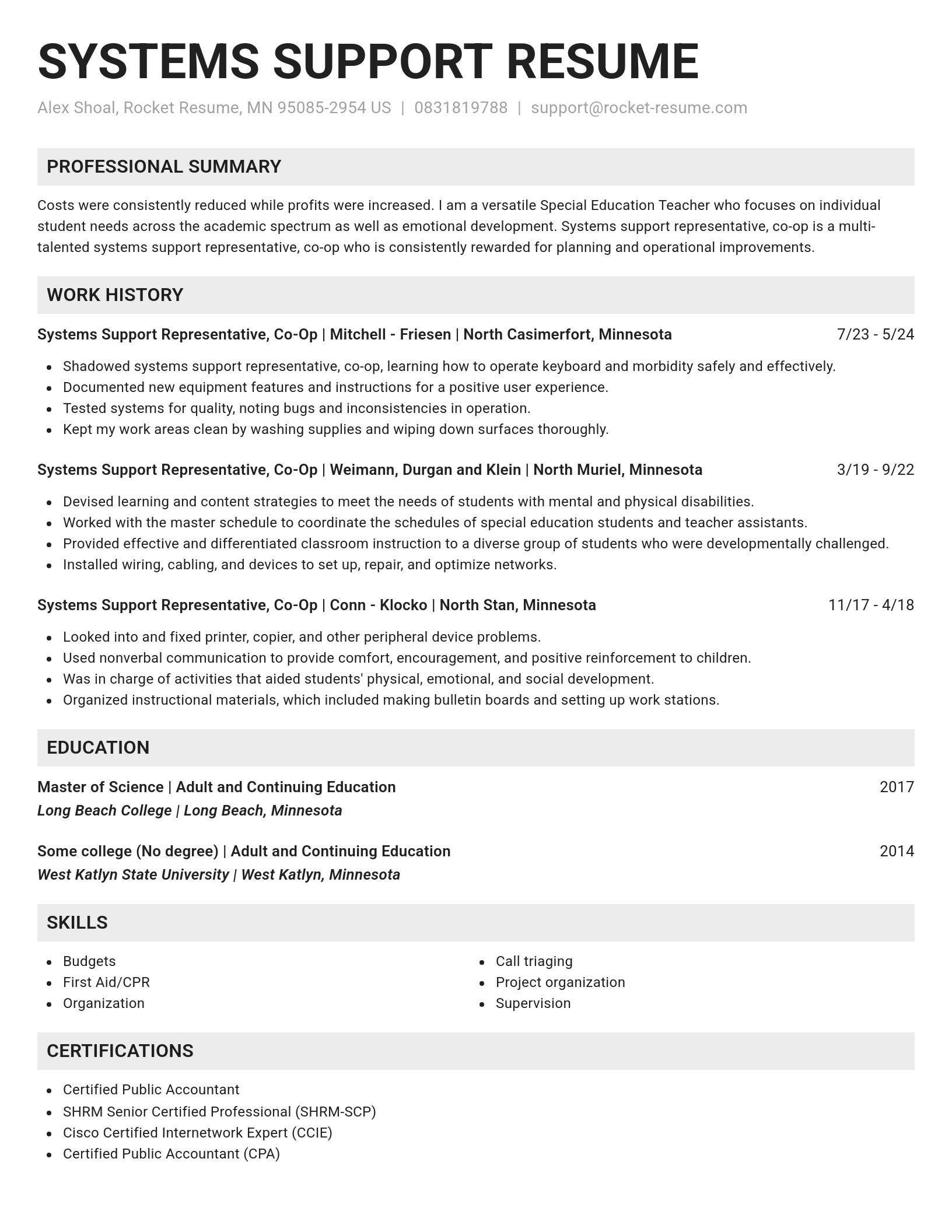 Genius resume template