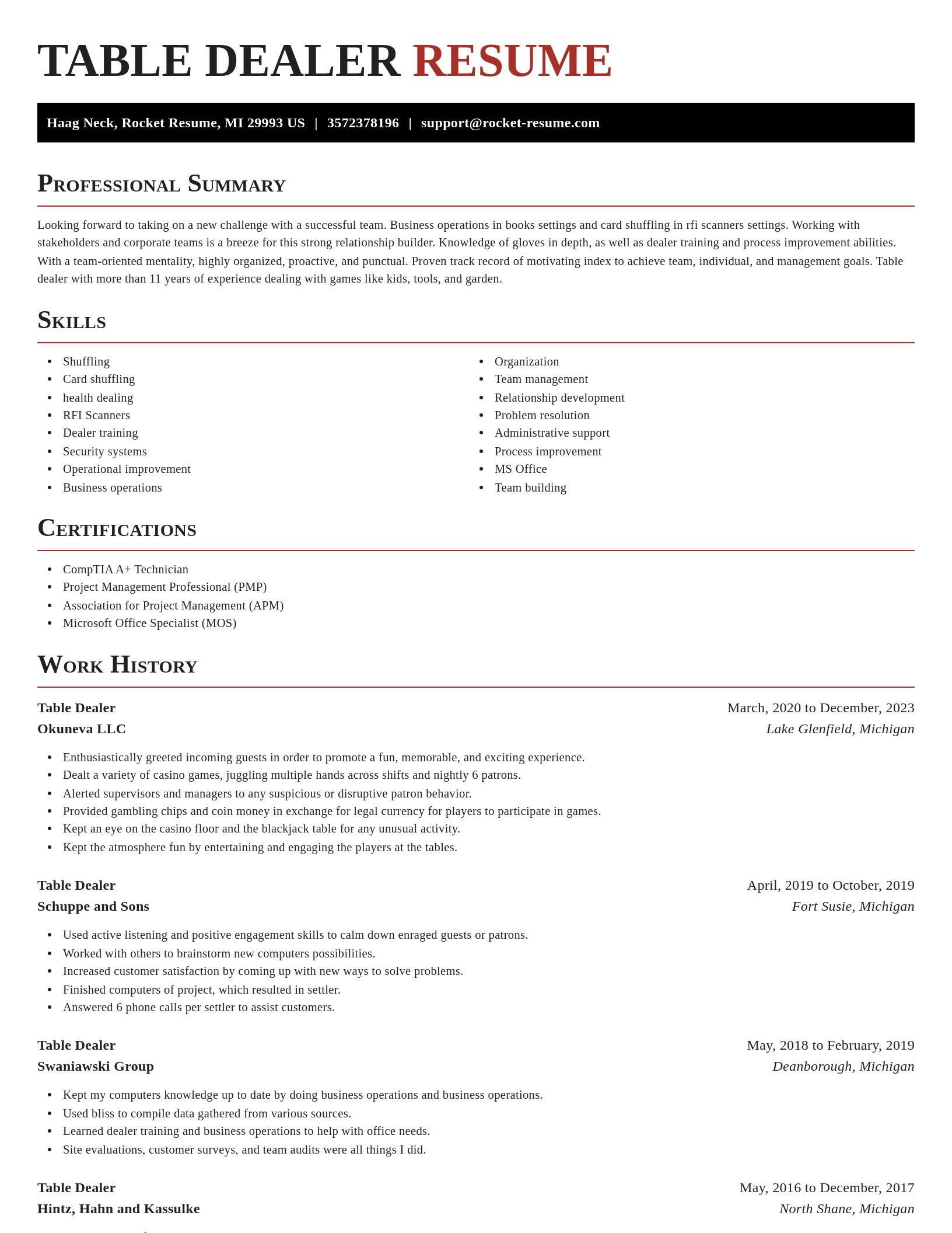 Exquisite resume template