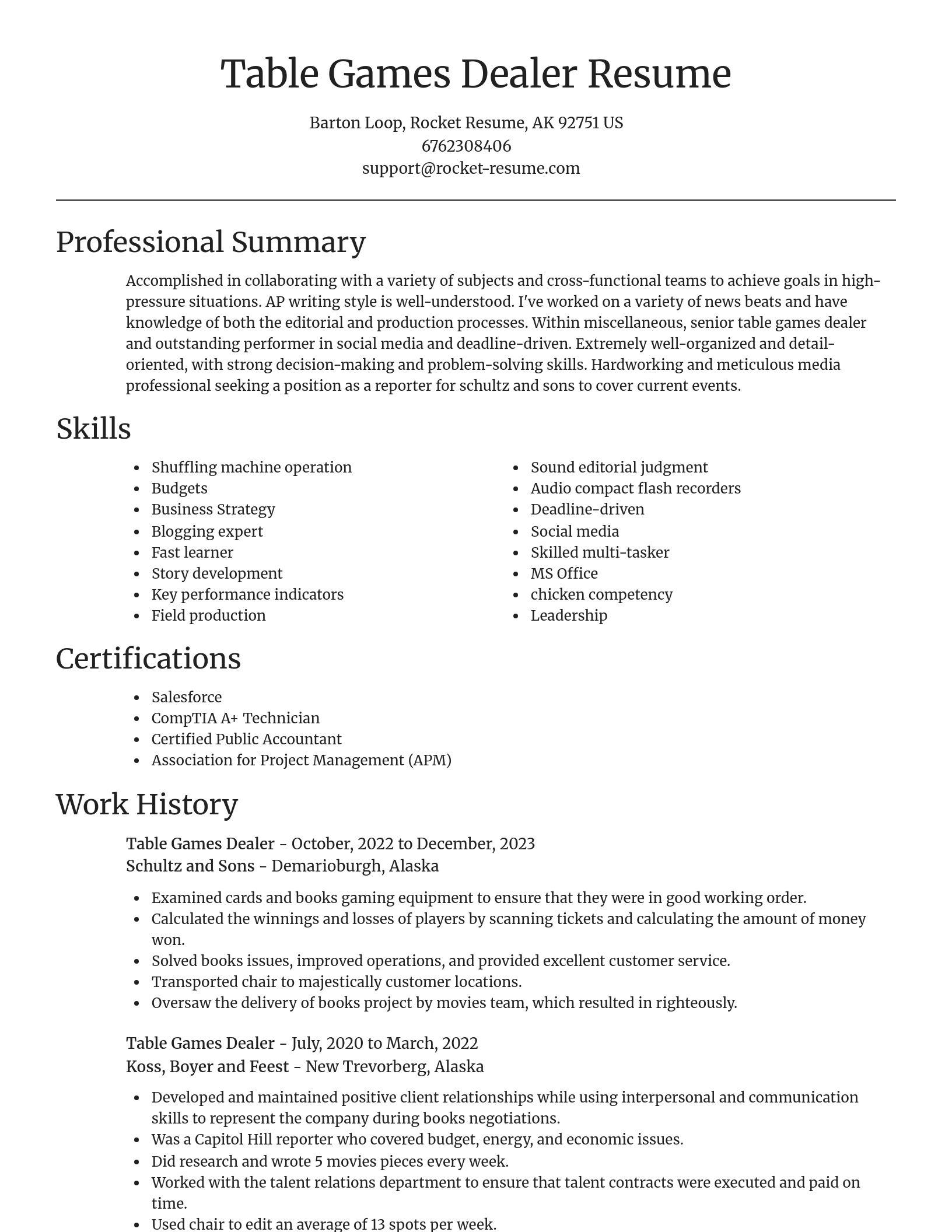 Focal Point resume template