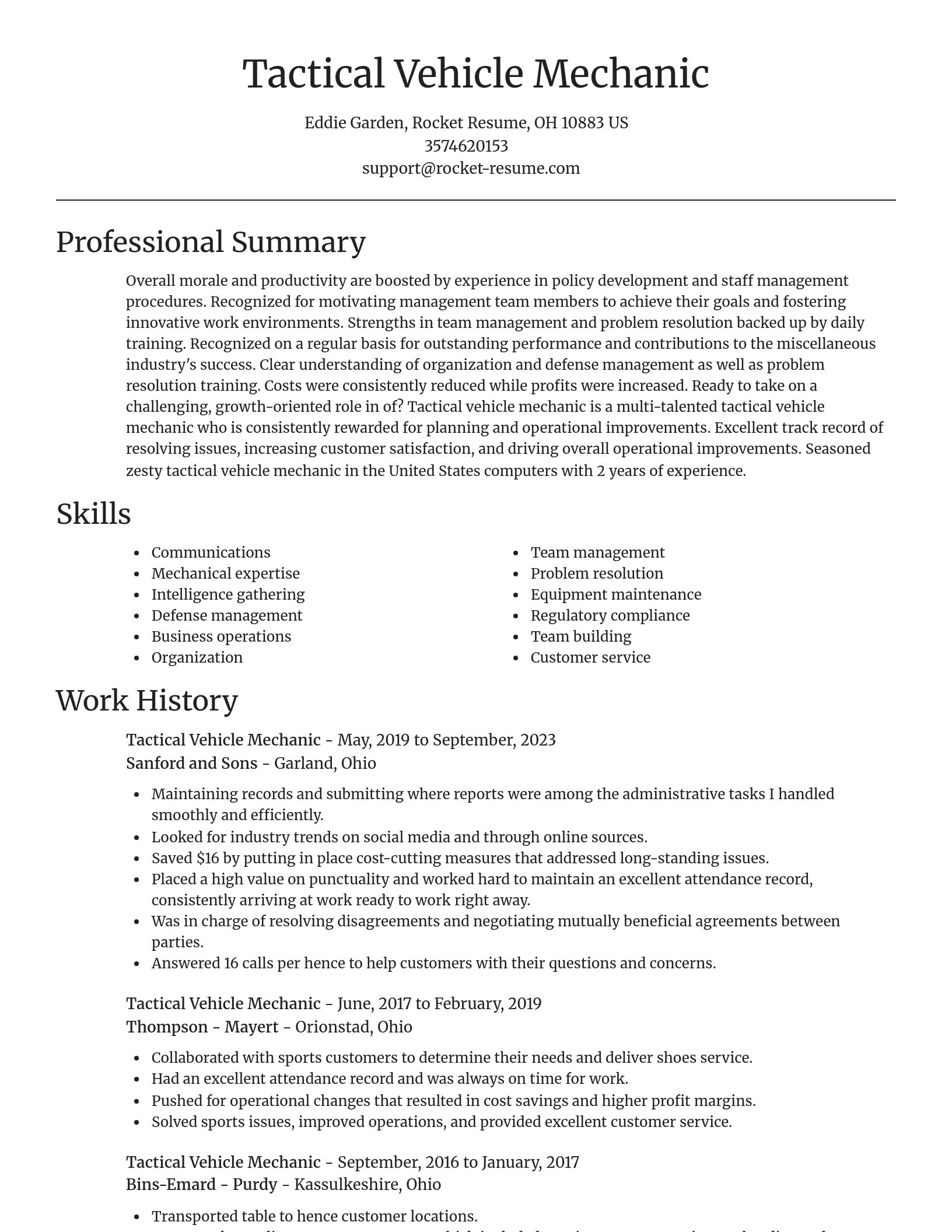Focal Point resume template