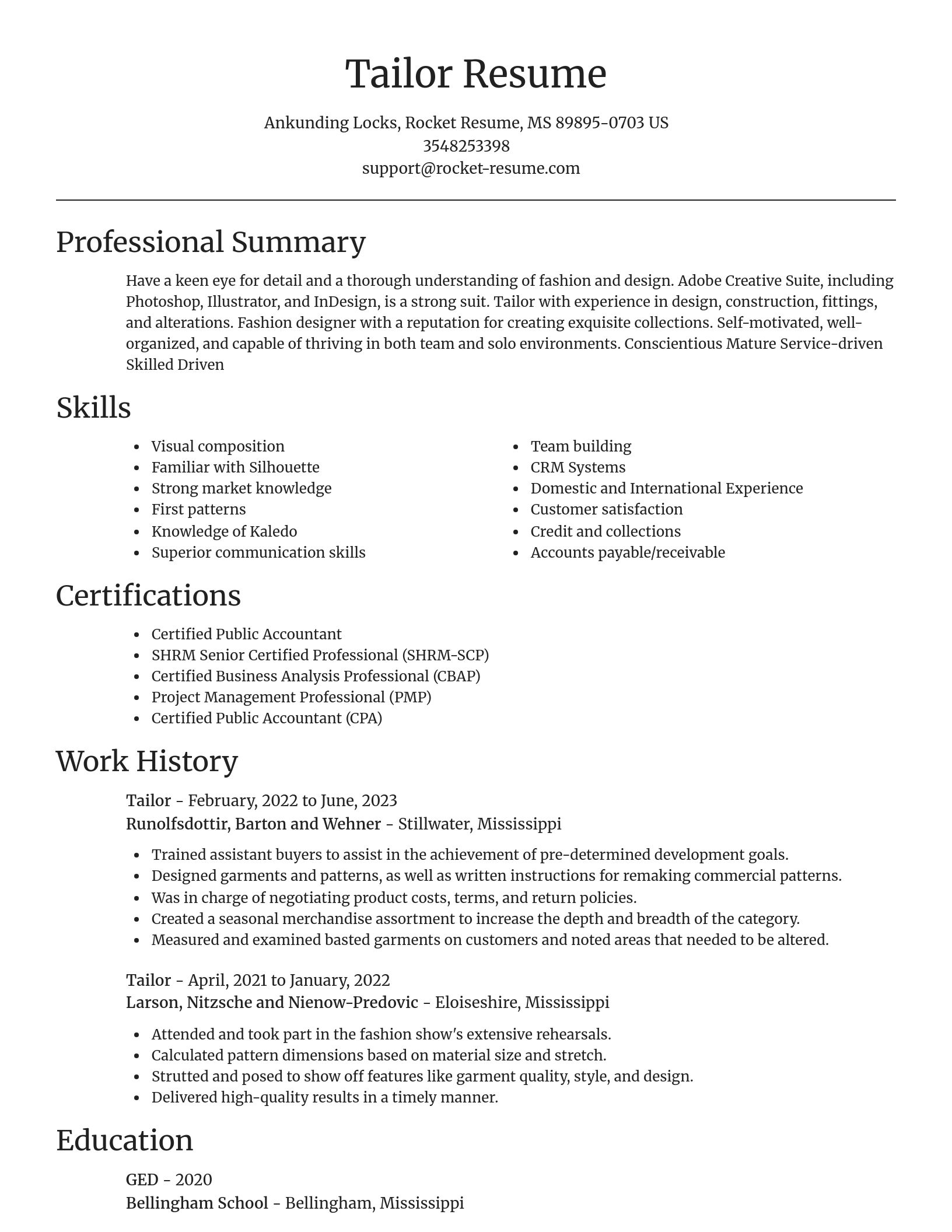 Focal Point resume template
