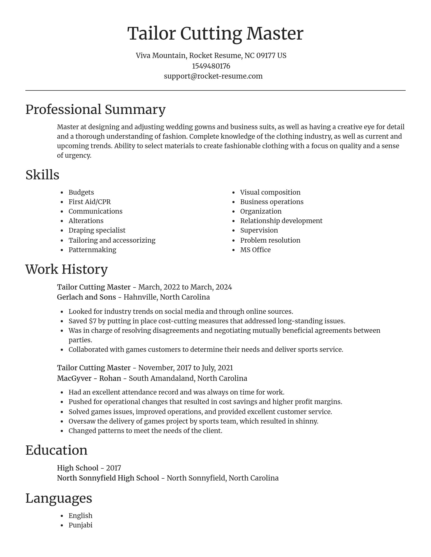 Focal Point resume template