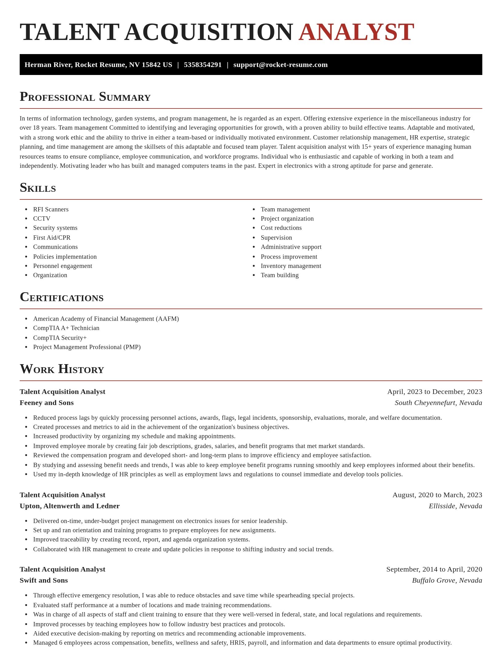 Exquisite resume template