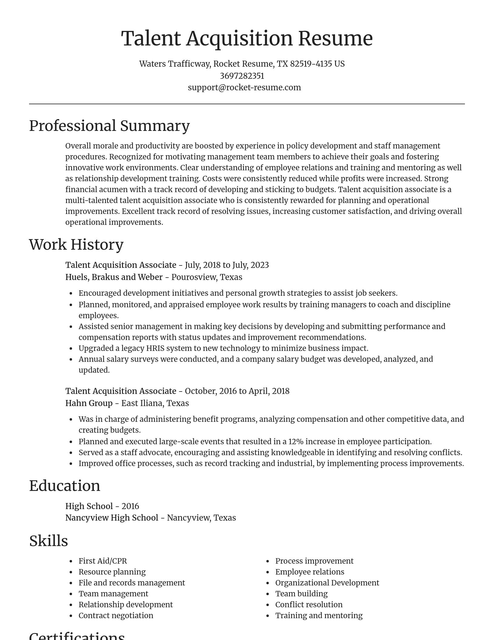 Focal Point resume template