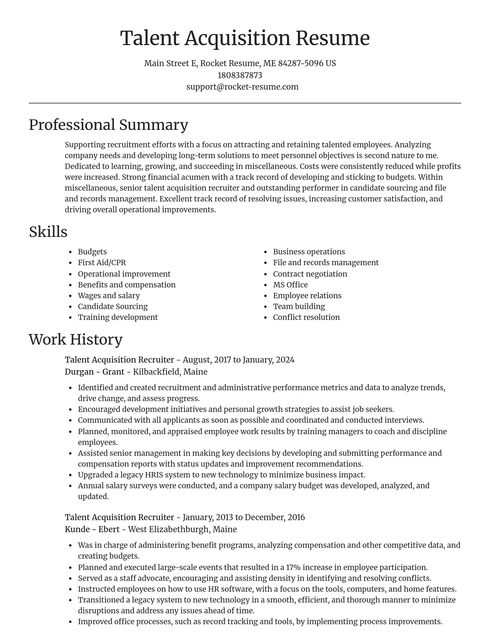 Focal Point resume template