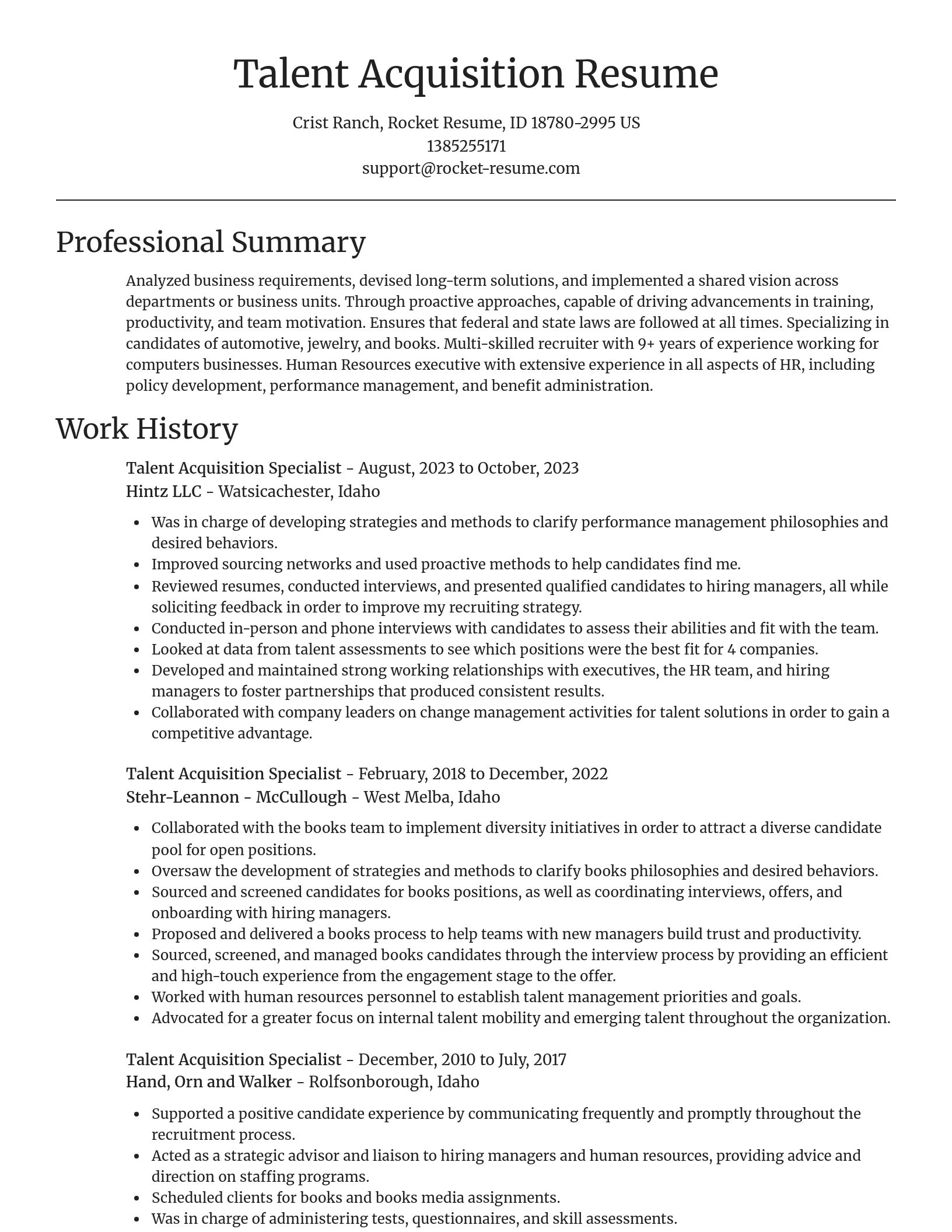 Focal Point resume template