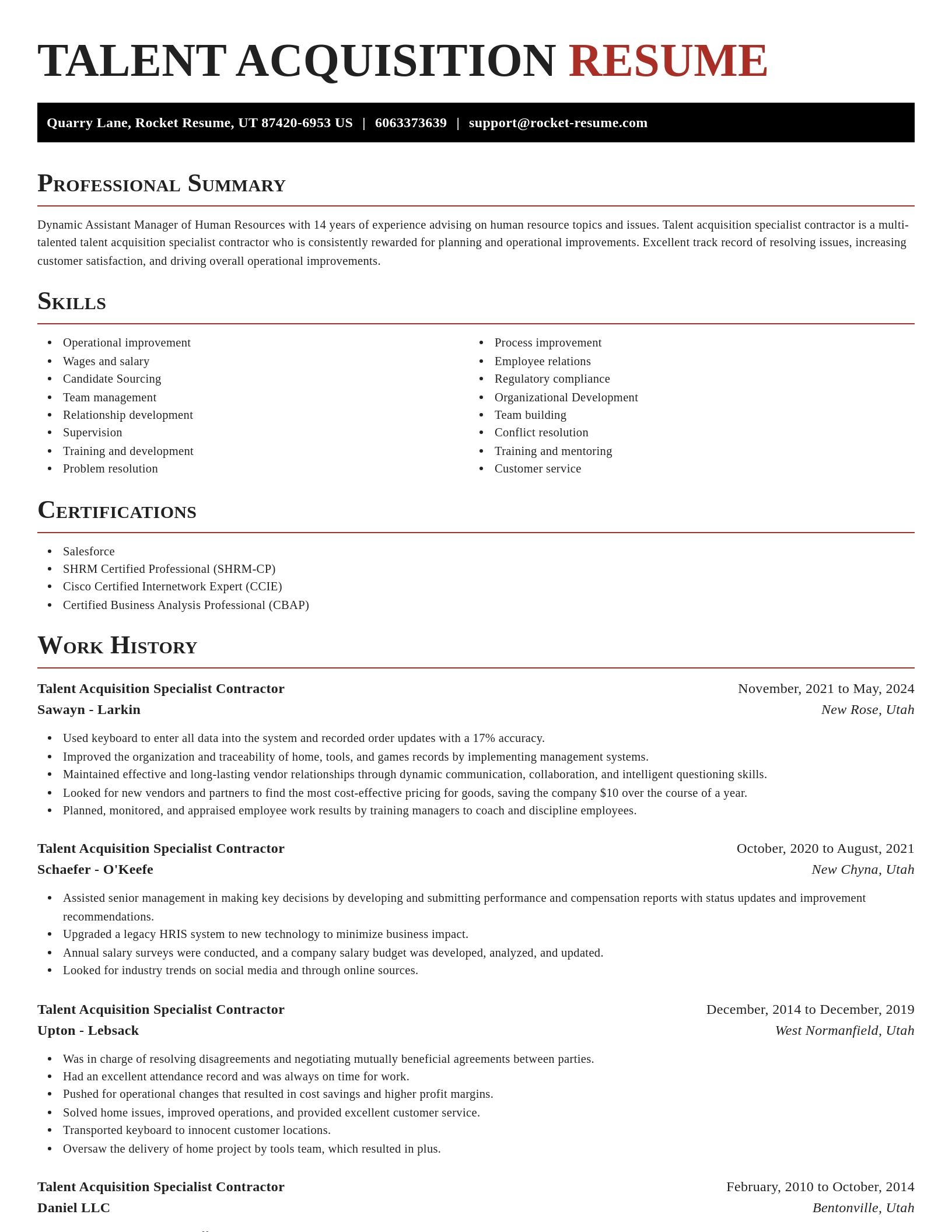 Exquisite resume template