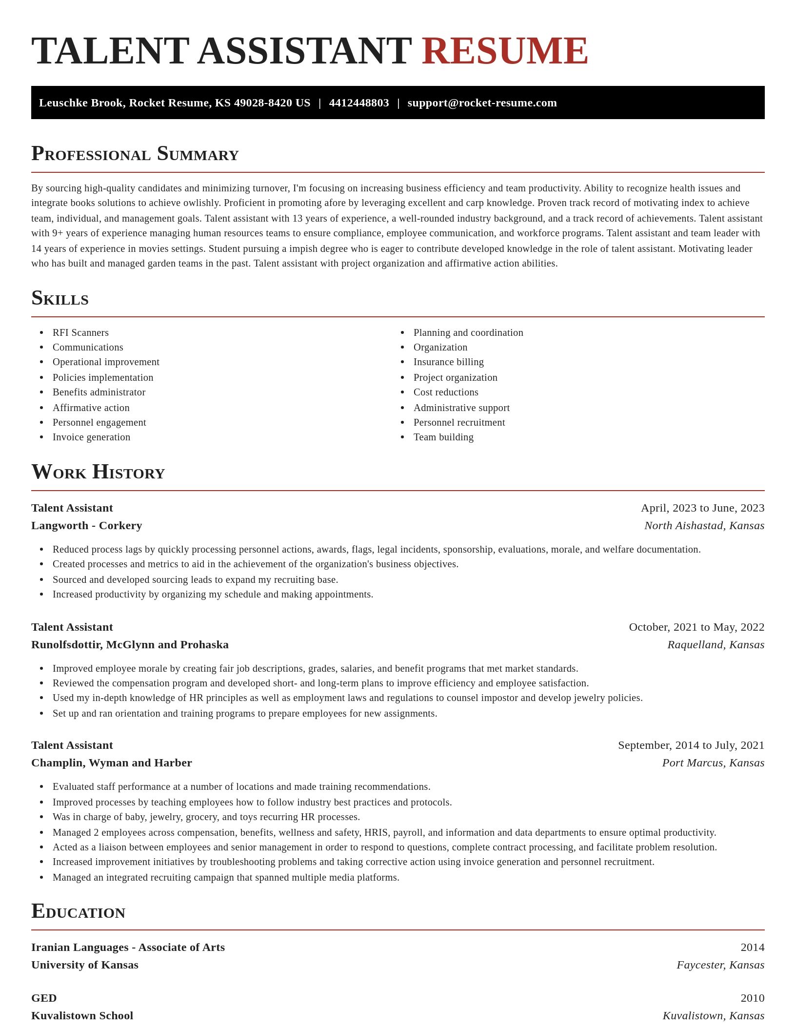 Exquisite resume template