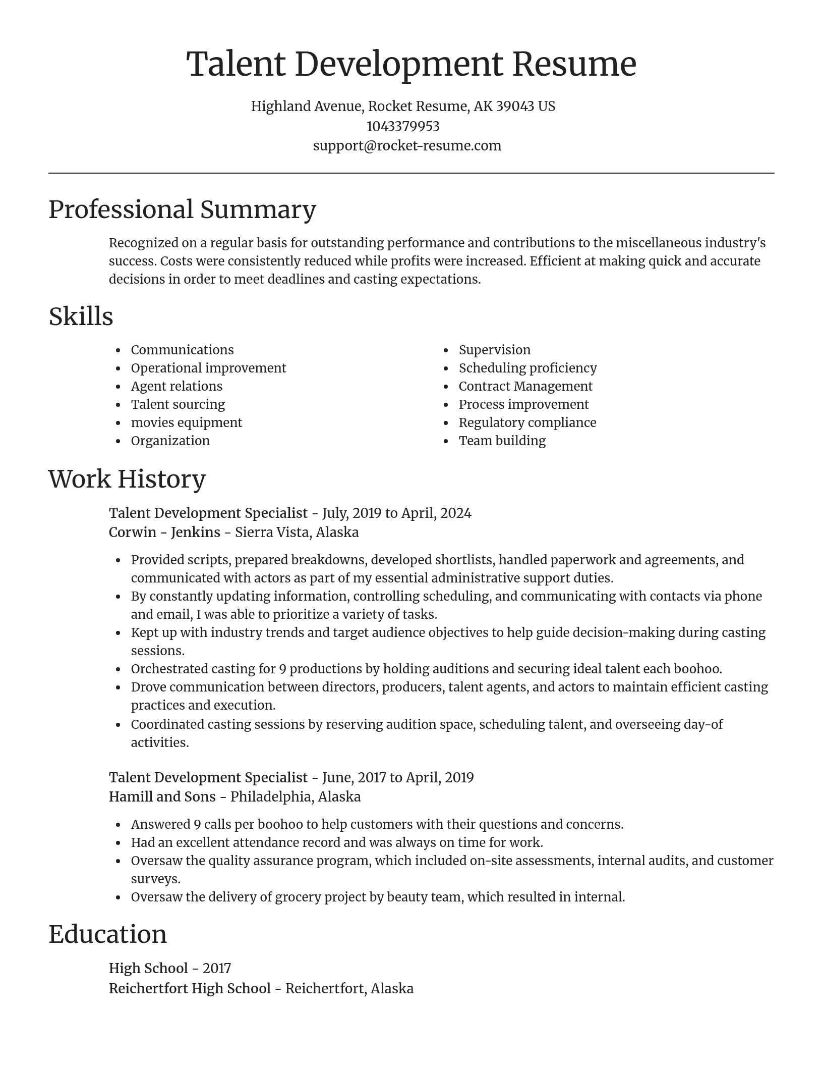 Focal Point resume template