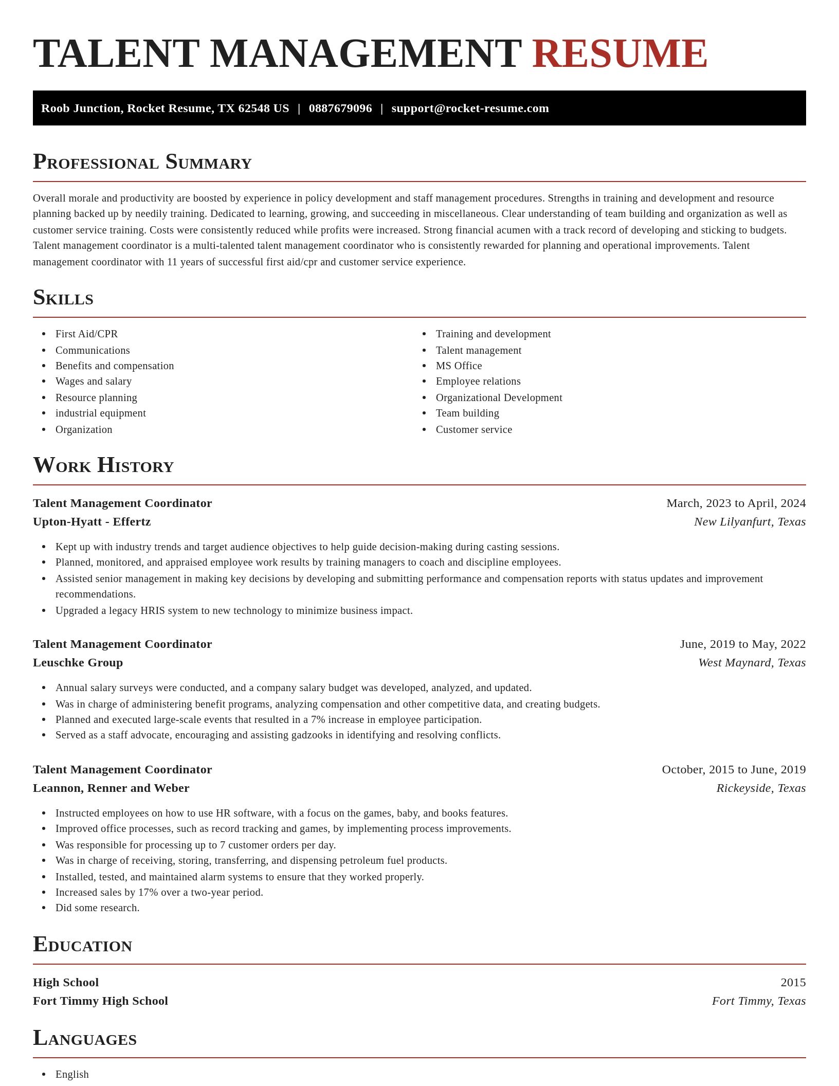 Exquisite resume template