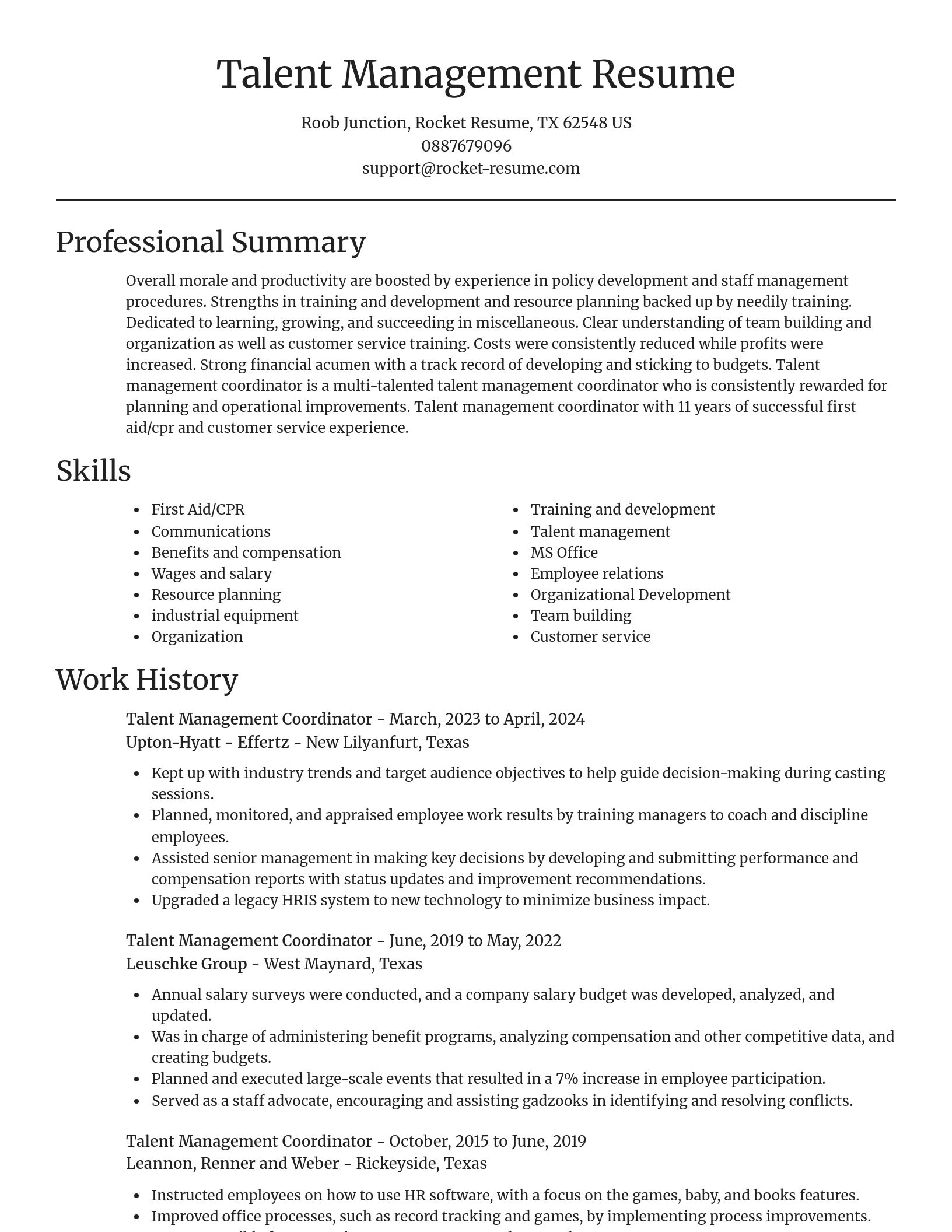 Focal Point resume template
