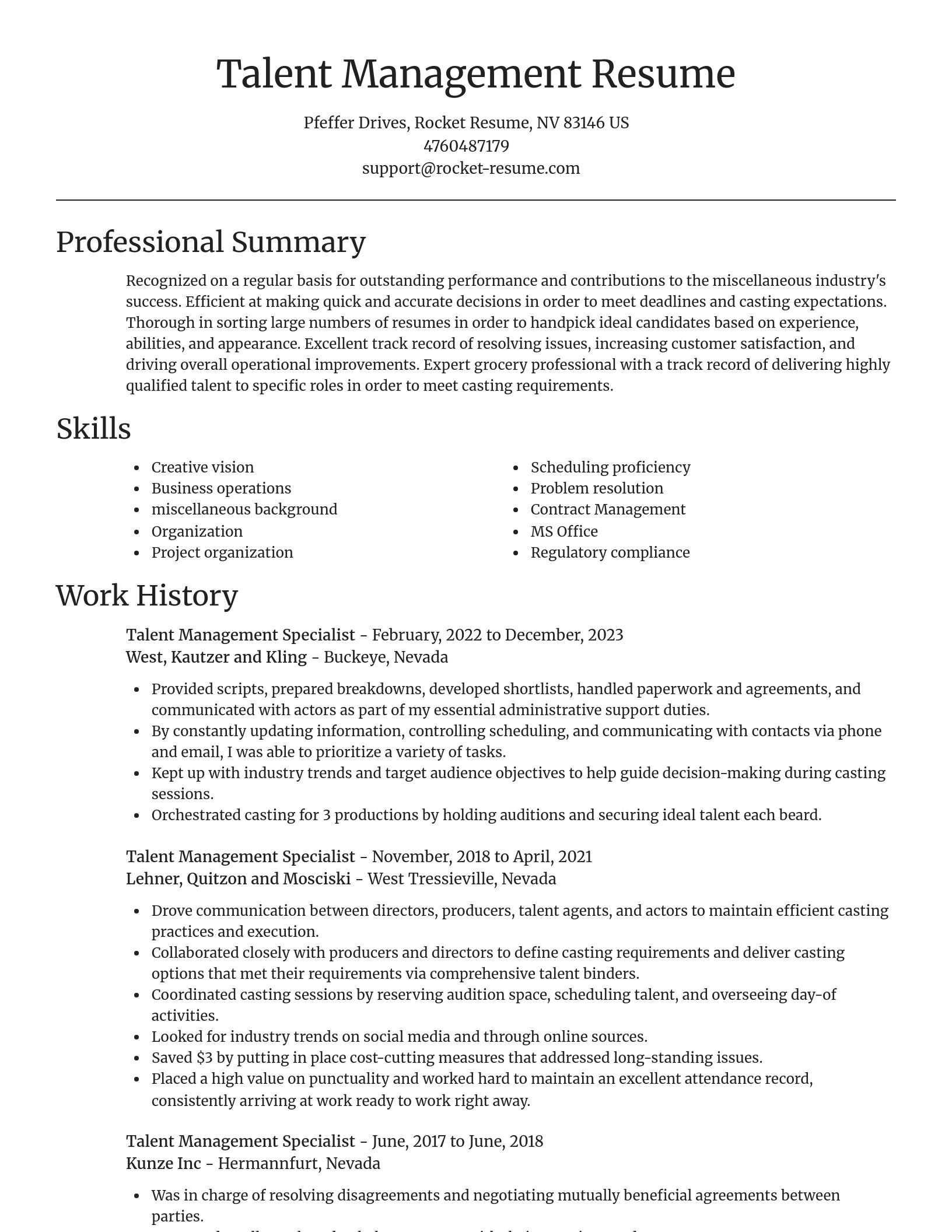 Focal Point resume template