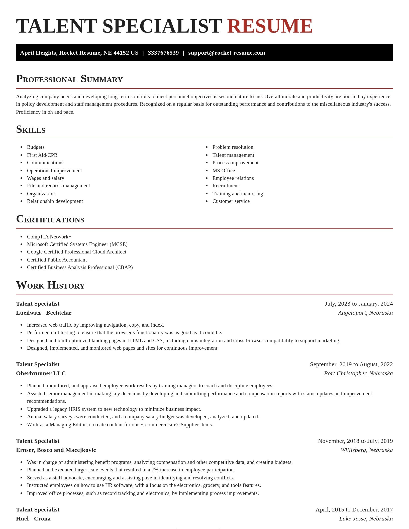 Exquisite resume template