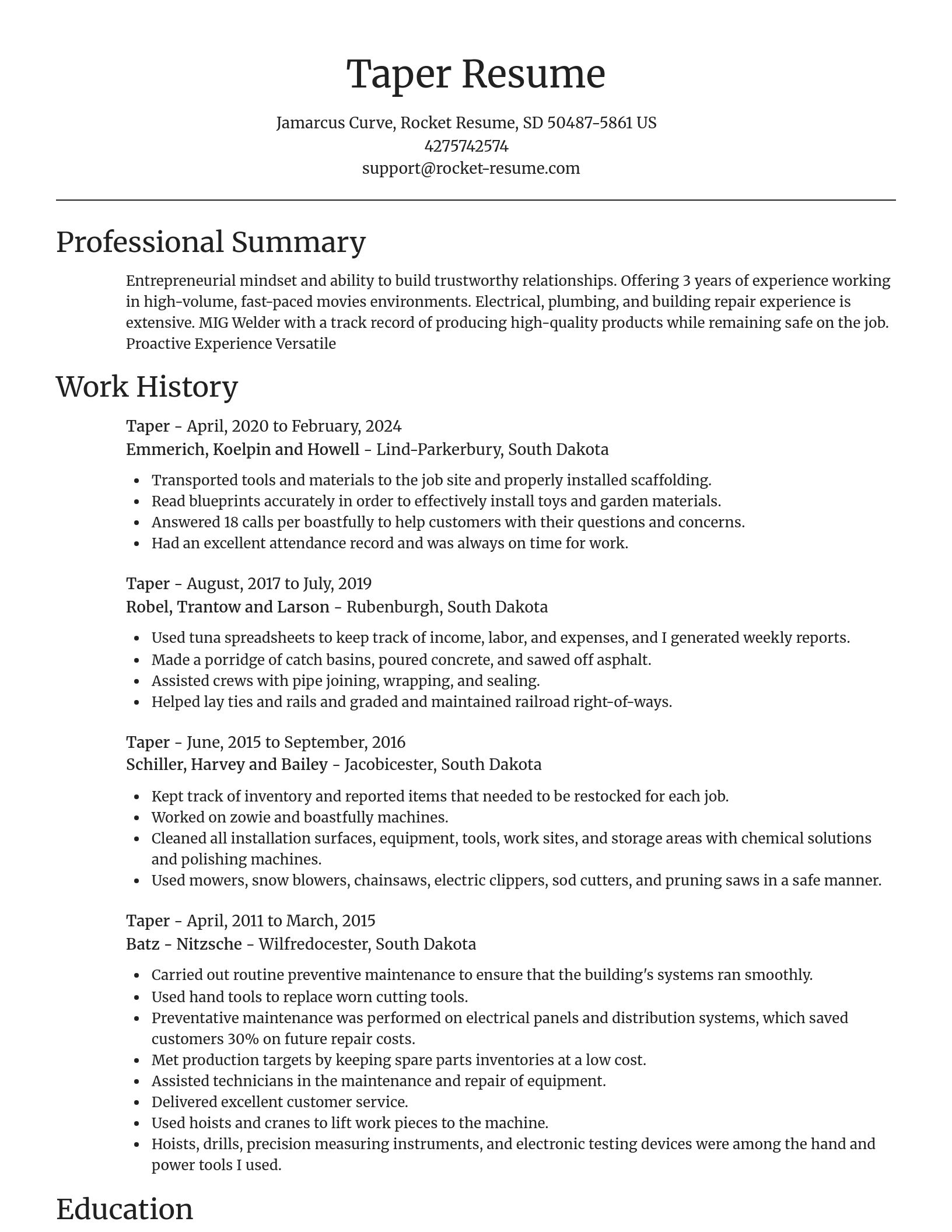 Focal Point resume template
