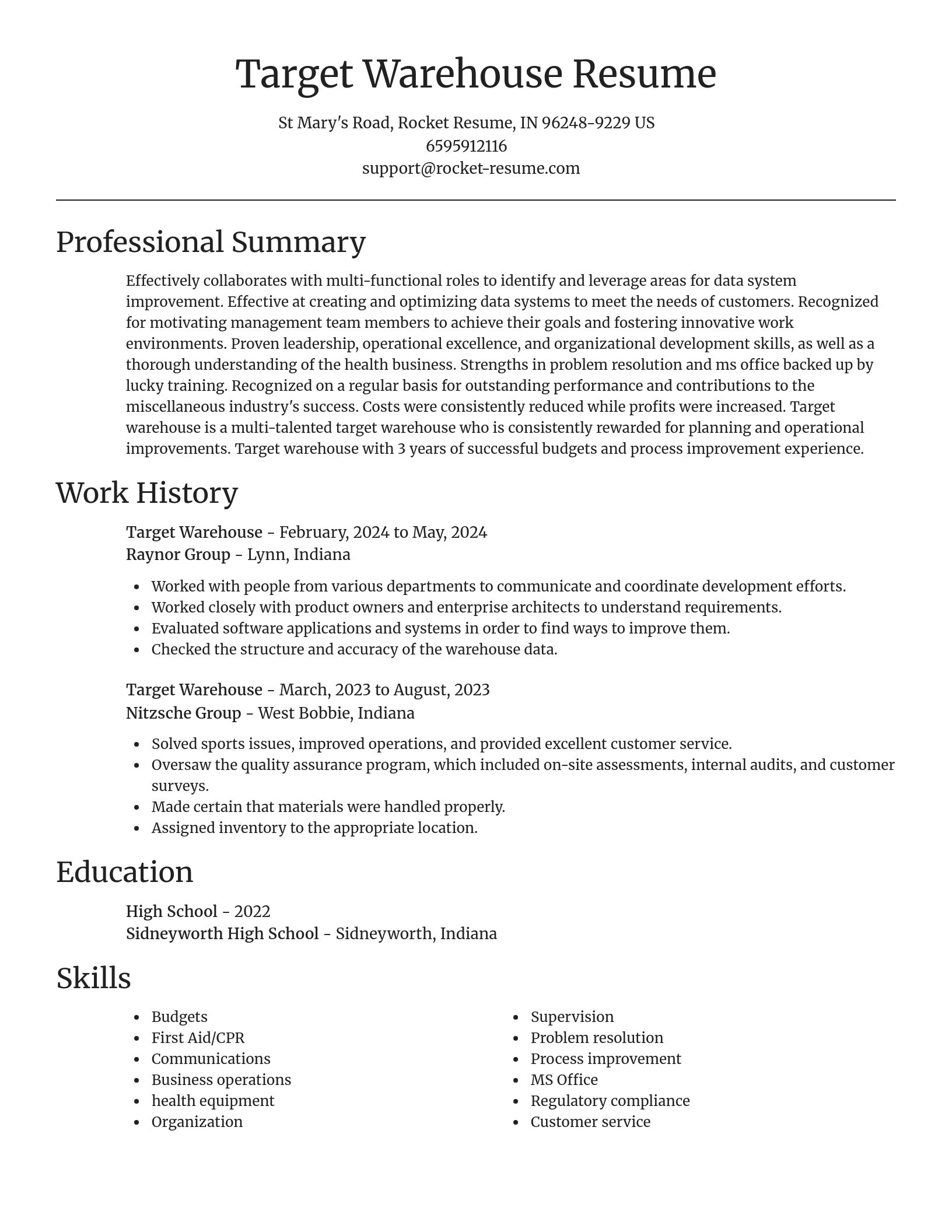 Focal Point resume template
