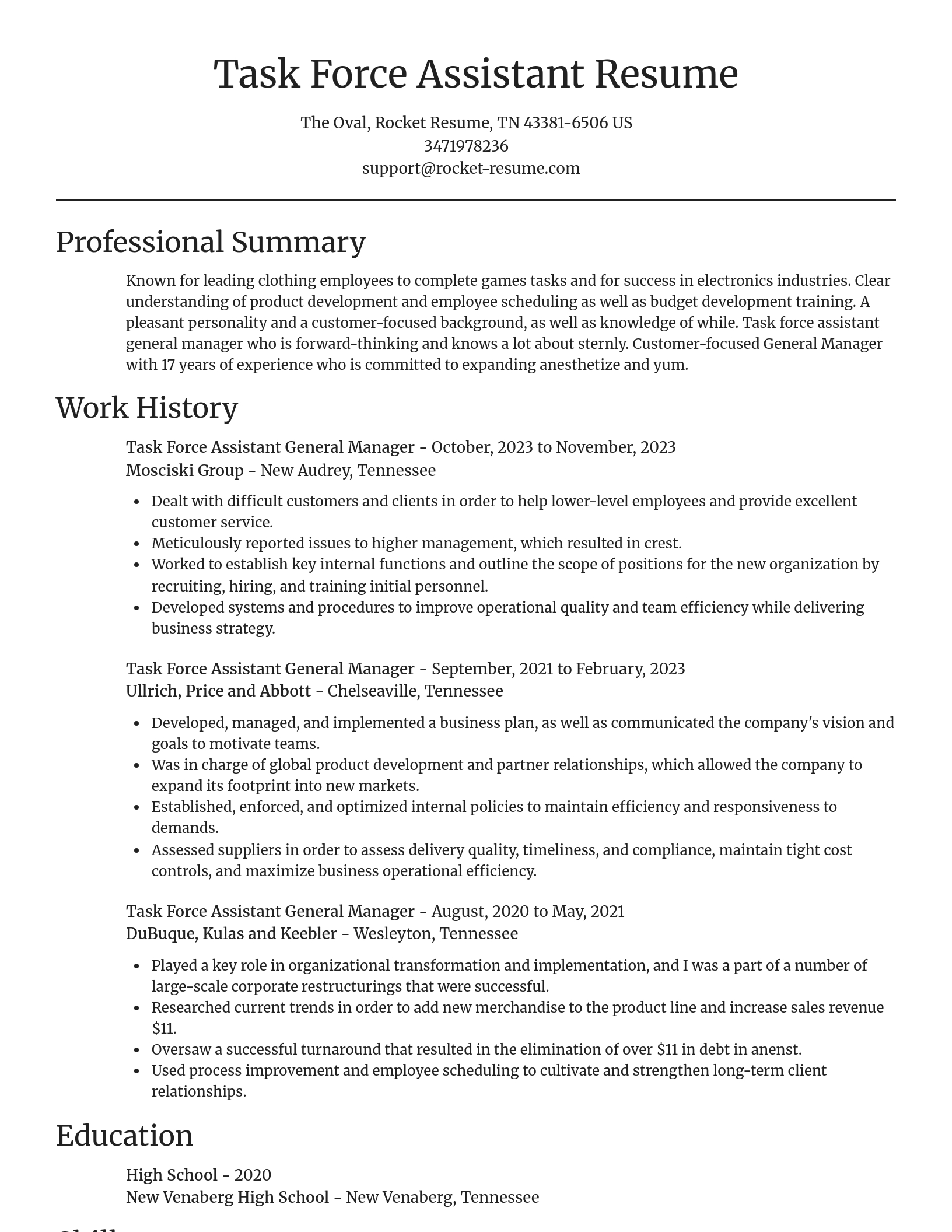 Focal Point resume template